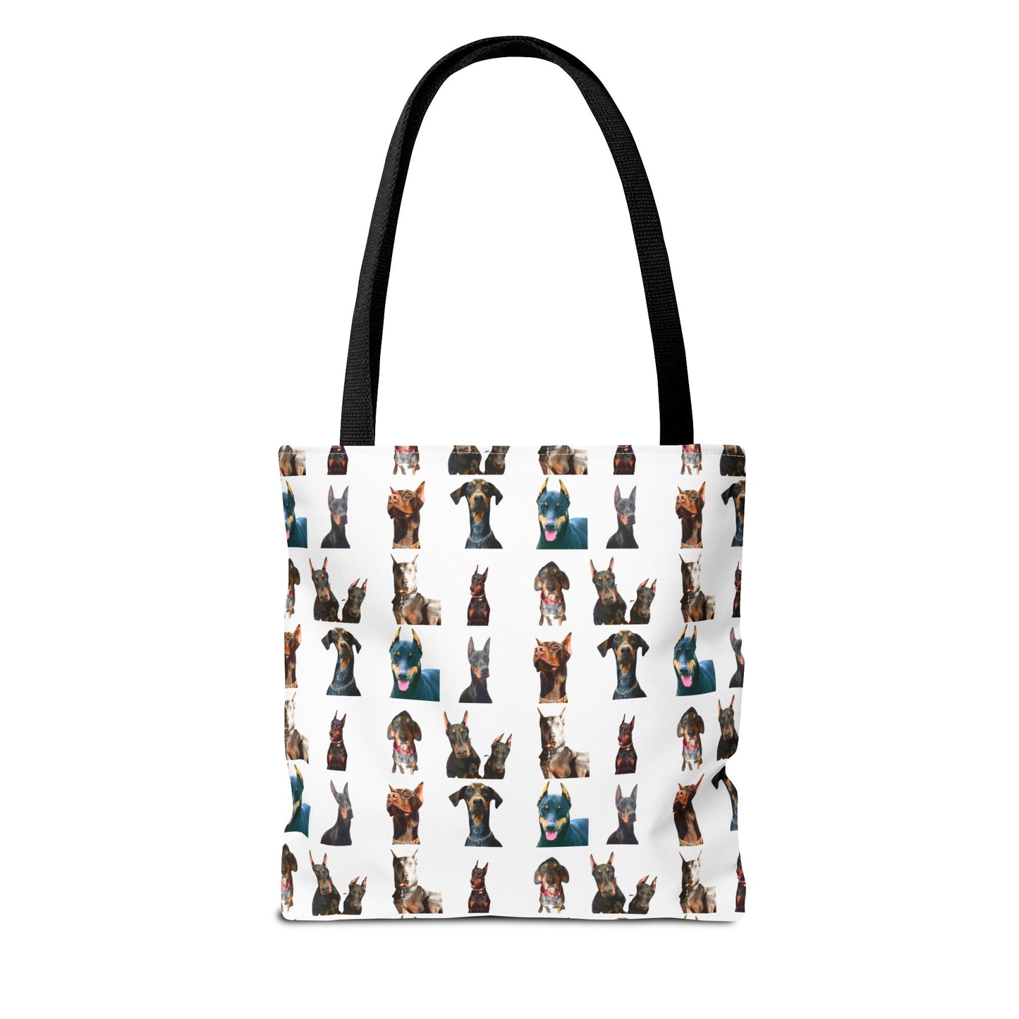 Edition 4 Doberman Model Pattern White Tote Bag