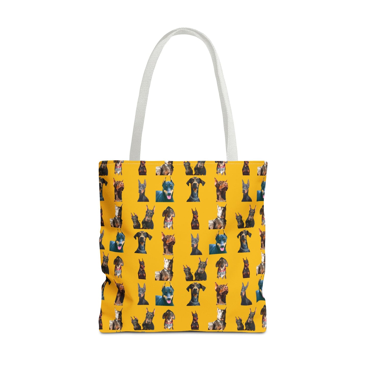 Edition 4 Doberman Model Pattern Yellow Tote Bag