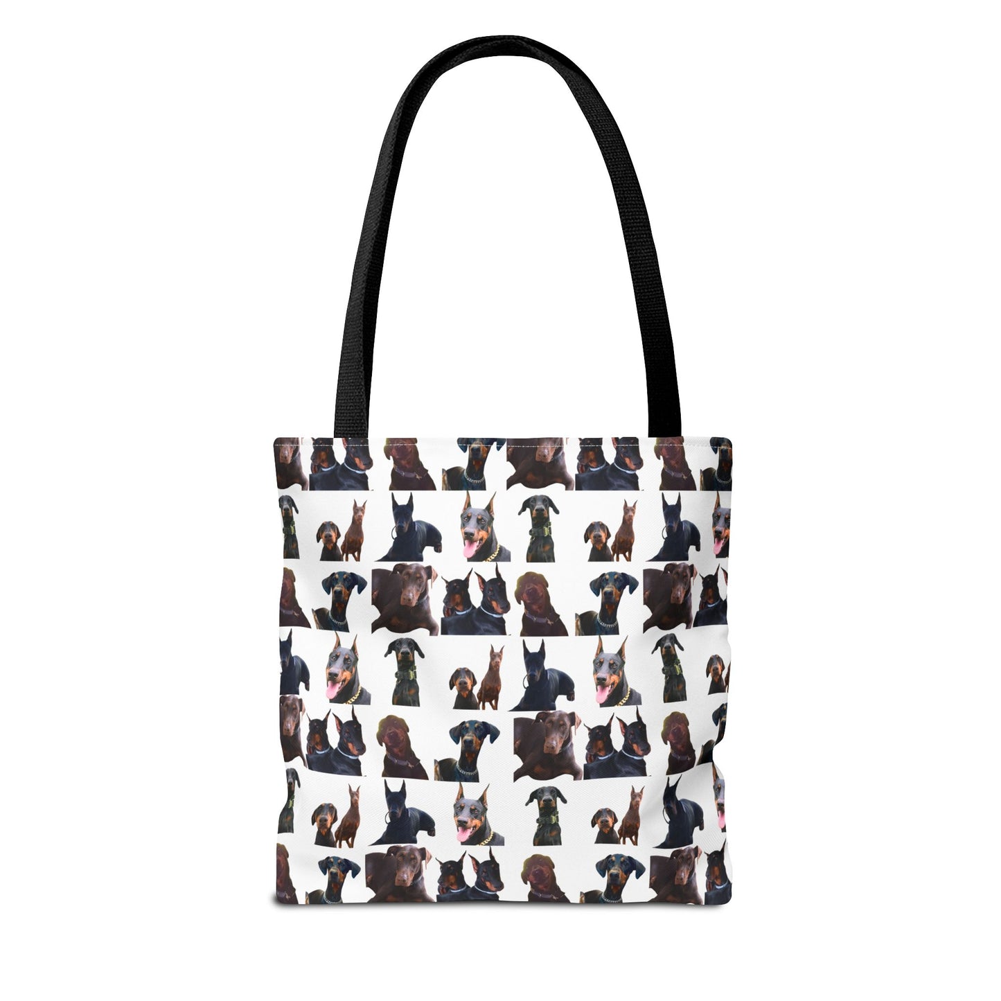Edition 5 Doberman Model Pattern White Tote Bag