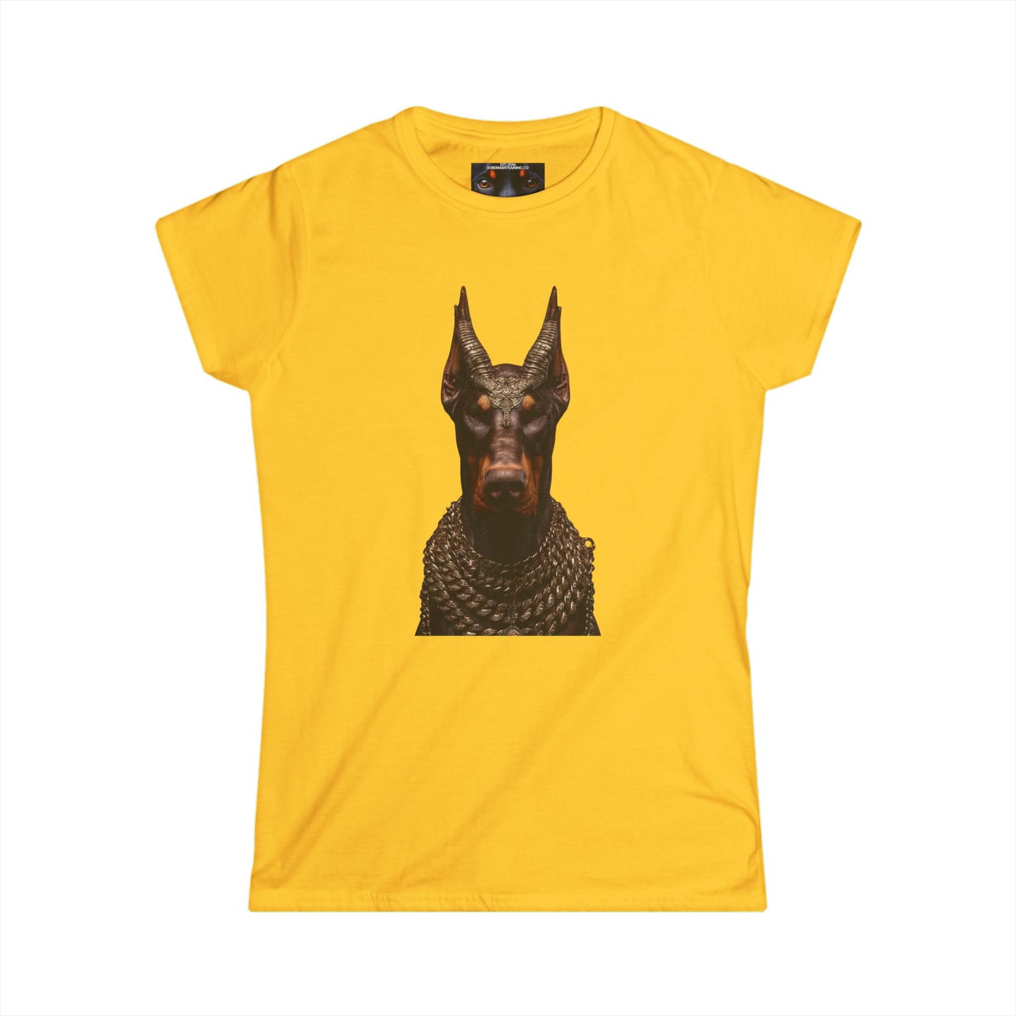 Doberman Goat 4 Women's Softstyle Tee