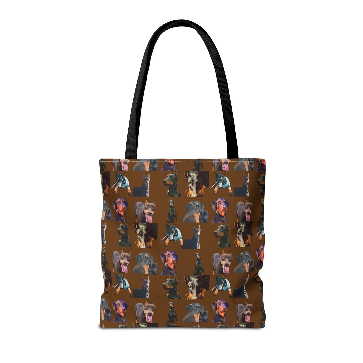 Edition 3 Doberman Model Pattern Brown Tote Bag