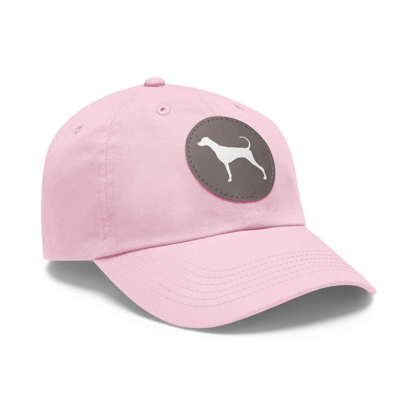 N 7 Dad Hat with Leather Patch (Round)
