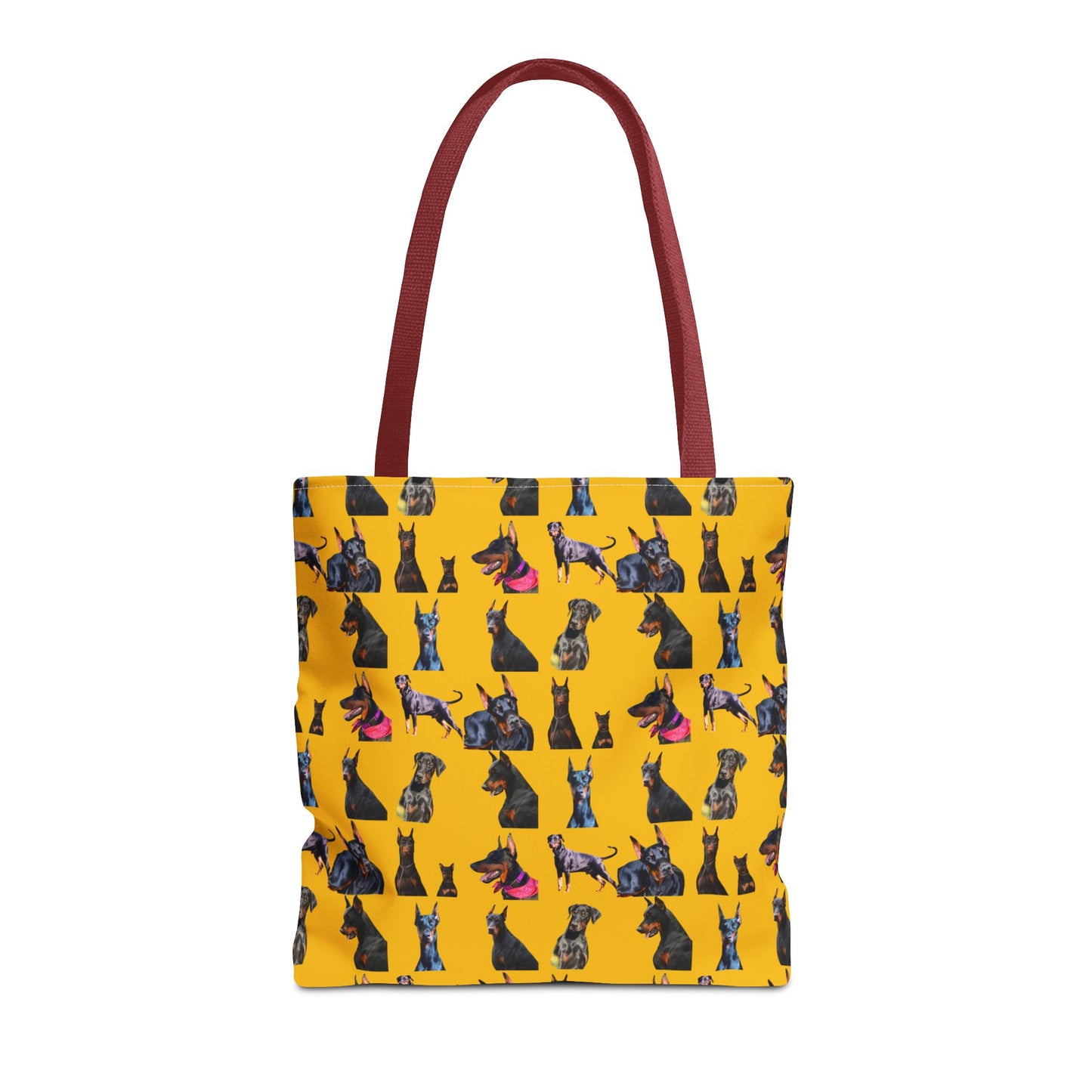 Edition 7 Doberman Model Pattern Yellow Tote Bag