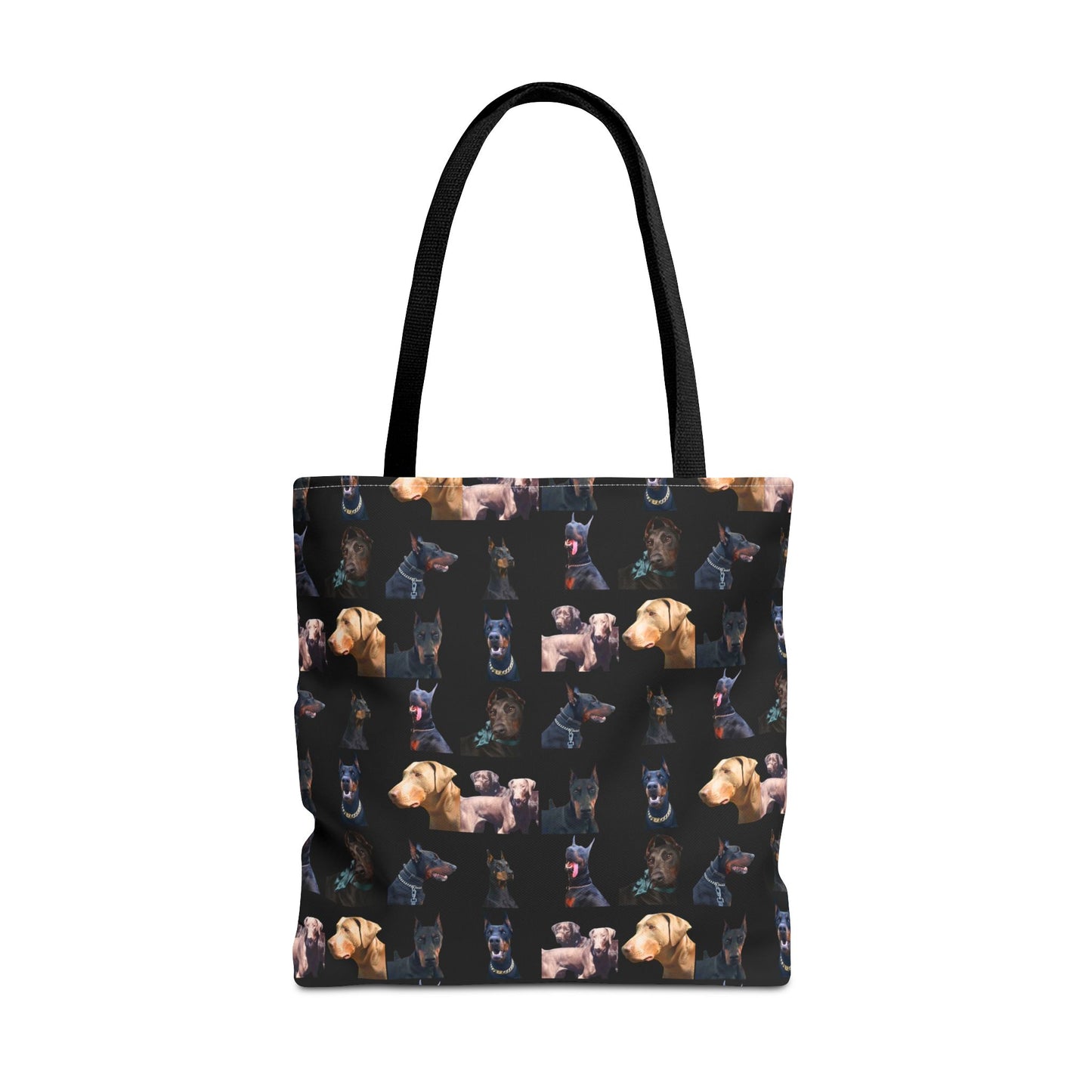 Edition 8 Doberman Model Pattern Black Tote Bag