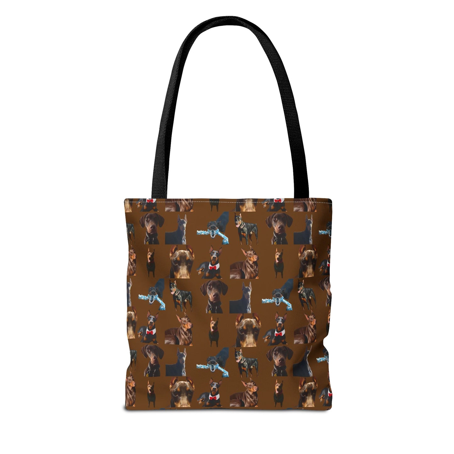 Edition 1 Doberman Model Pattern Brown Tote Bag
