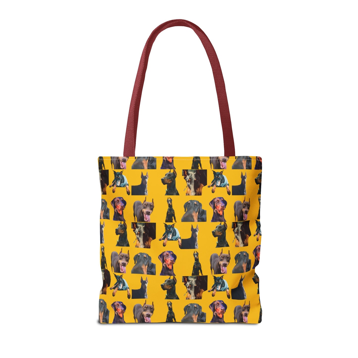 Edition 3 Doberman Model Pattern Yellow Tote Bag