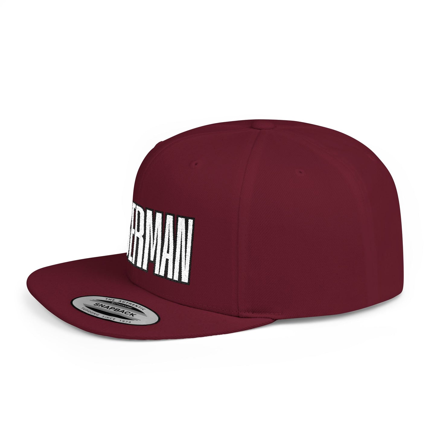 Doberman 4 Embroidered Flat Bill Snapback