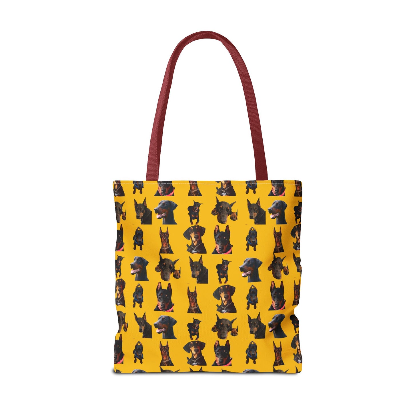 Edition 2 Doberman Model Pattern Yellow Tote Bag