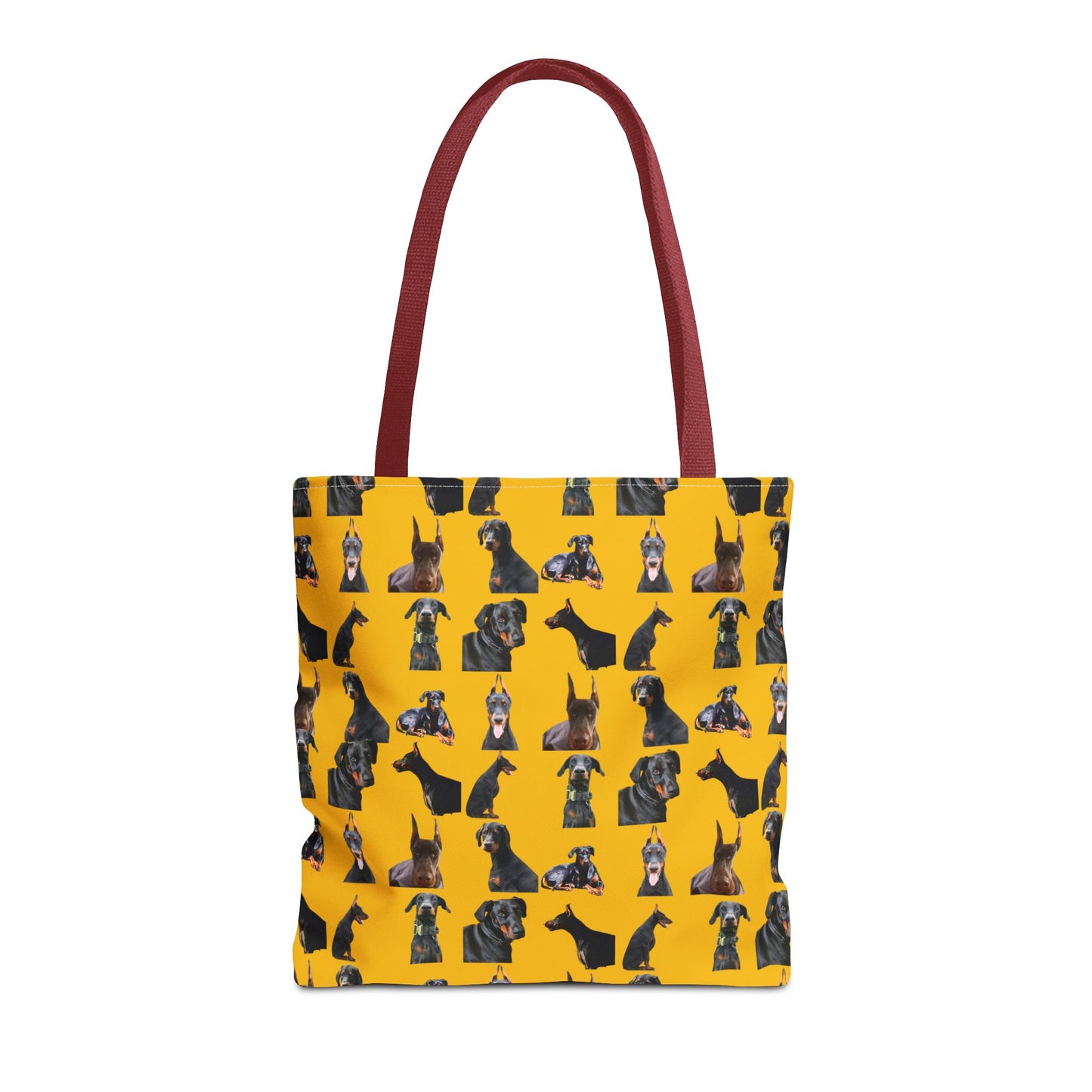 Edition 6 Doberman Model Pattern Yellow Tote Bag