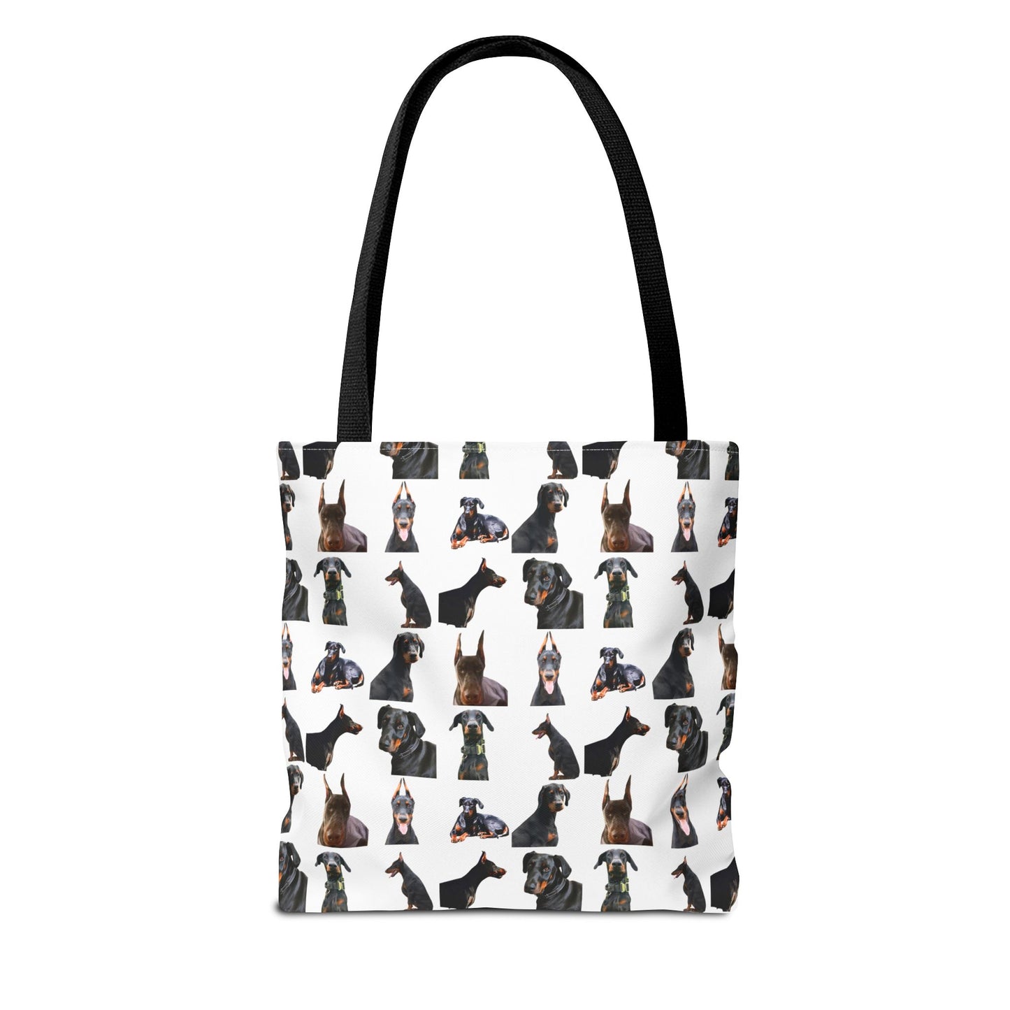 Edition 6 Doberman Model Pattern White Tote Bag