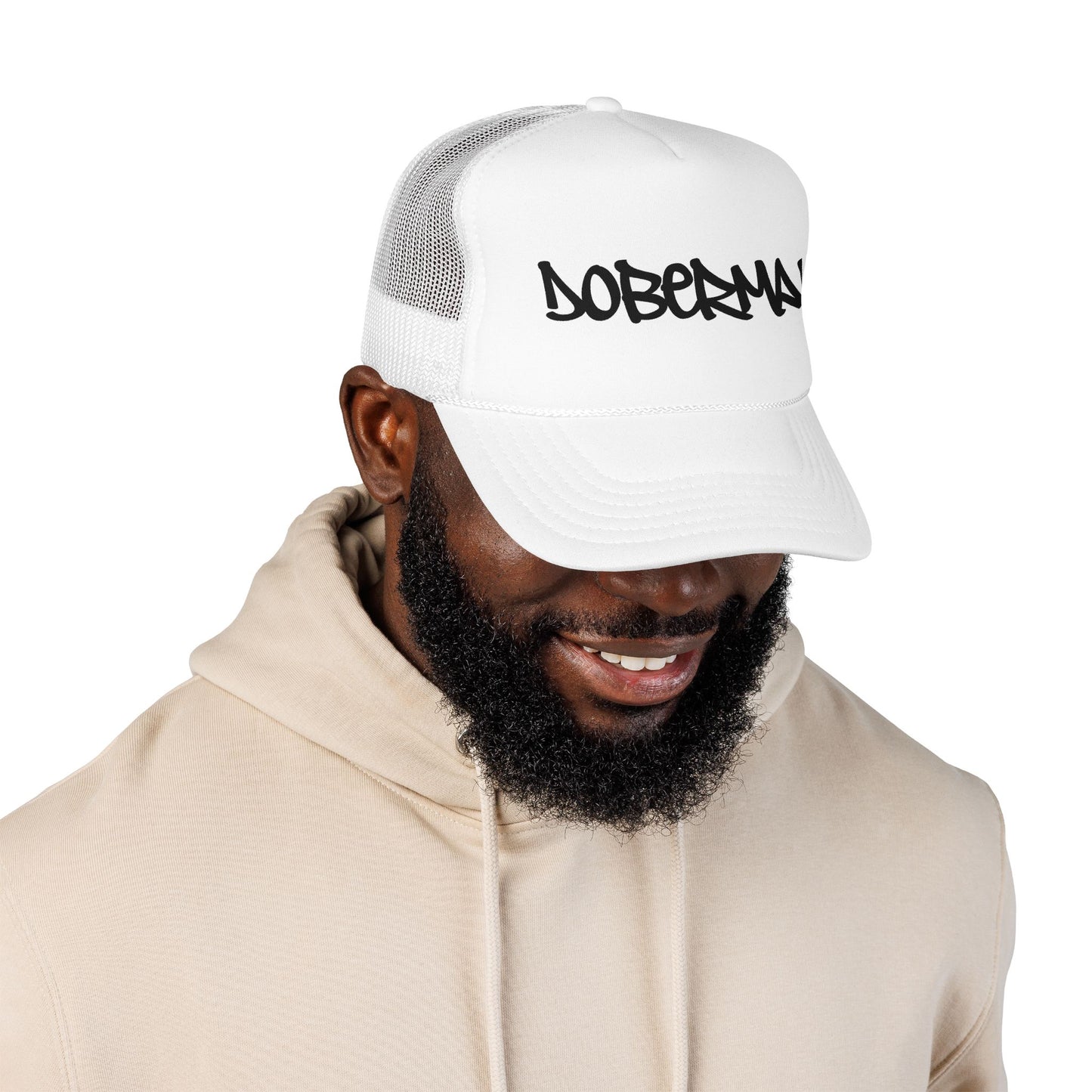Doberman Graffiti Foam Trucker Hat Made in USA