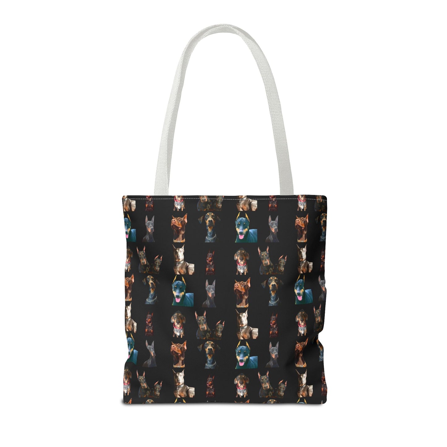 Edition 4 Doberman Model Pattern Black Tote Bag