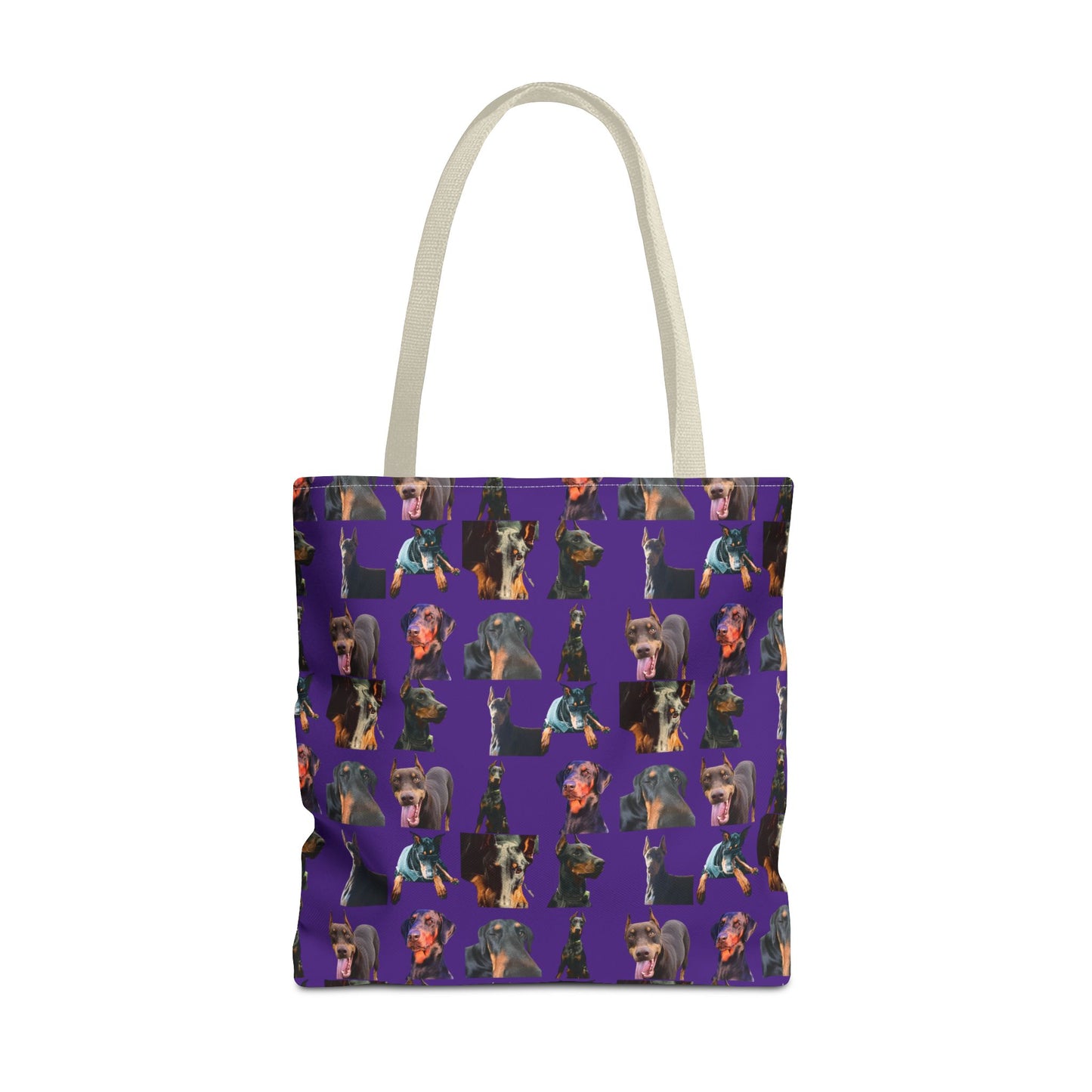 Edition 3 Doberman Model Pattern Purple Tote Bag