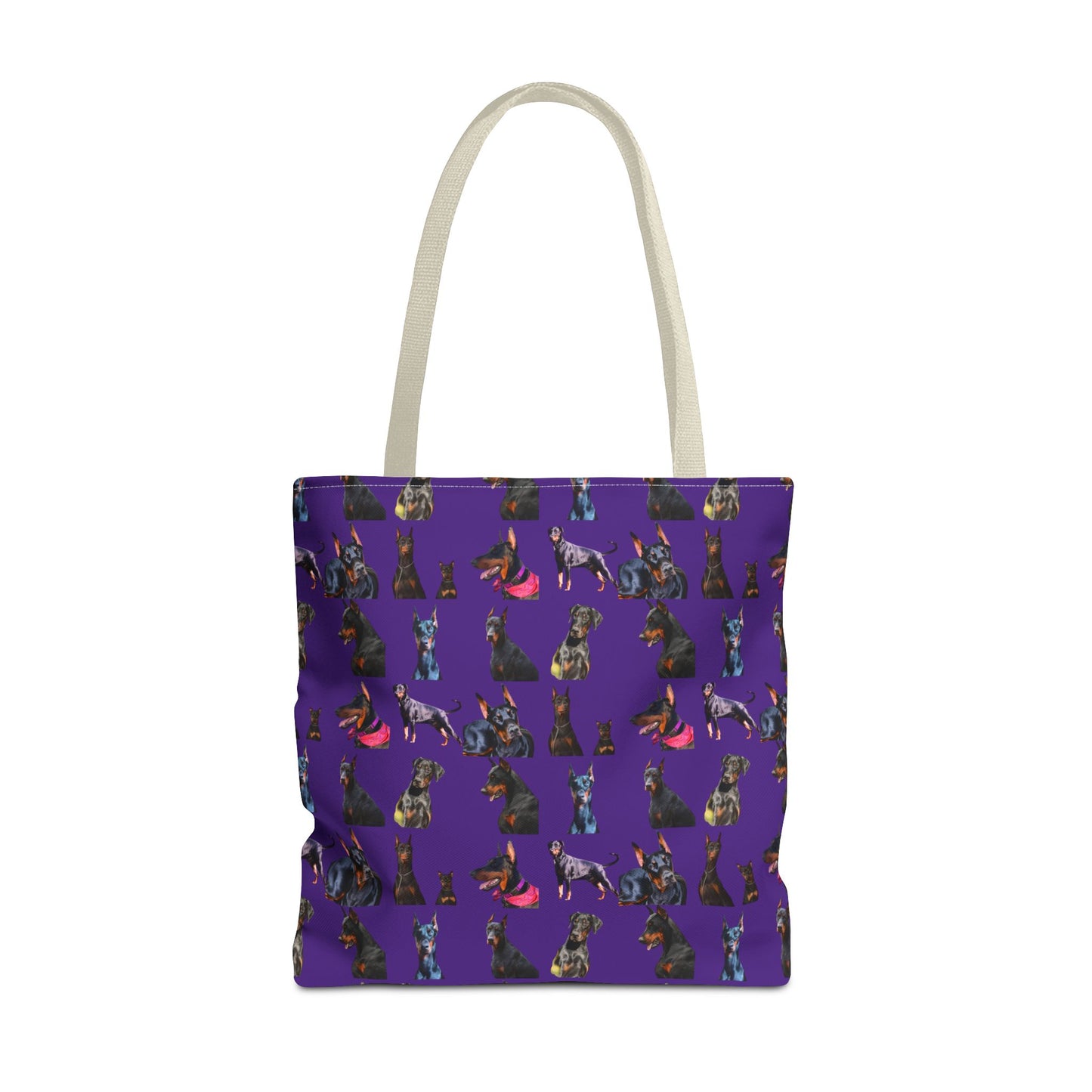 Edition 7 Doberman Model Pattern Purple Tote Bag