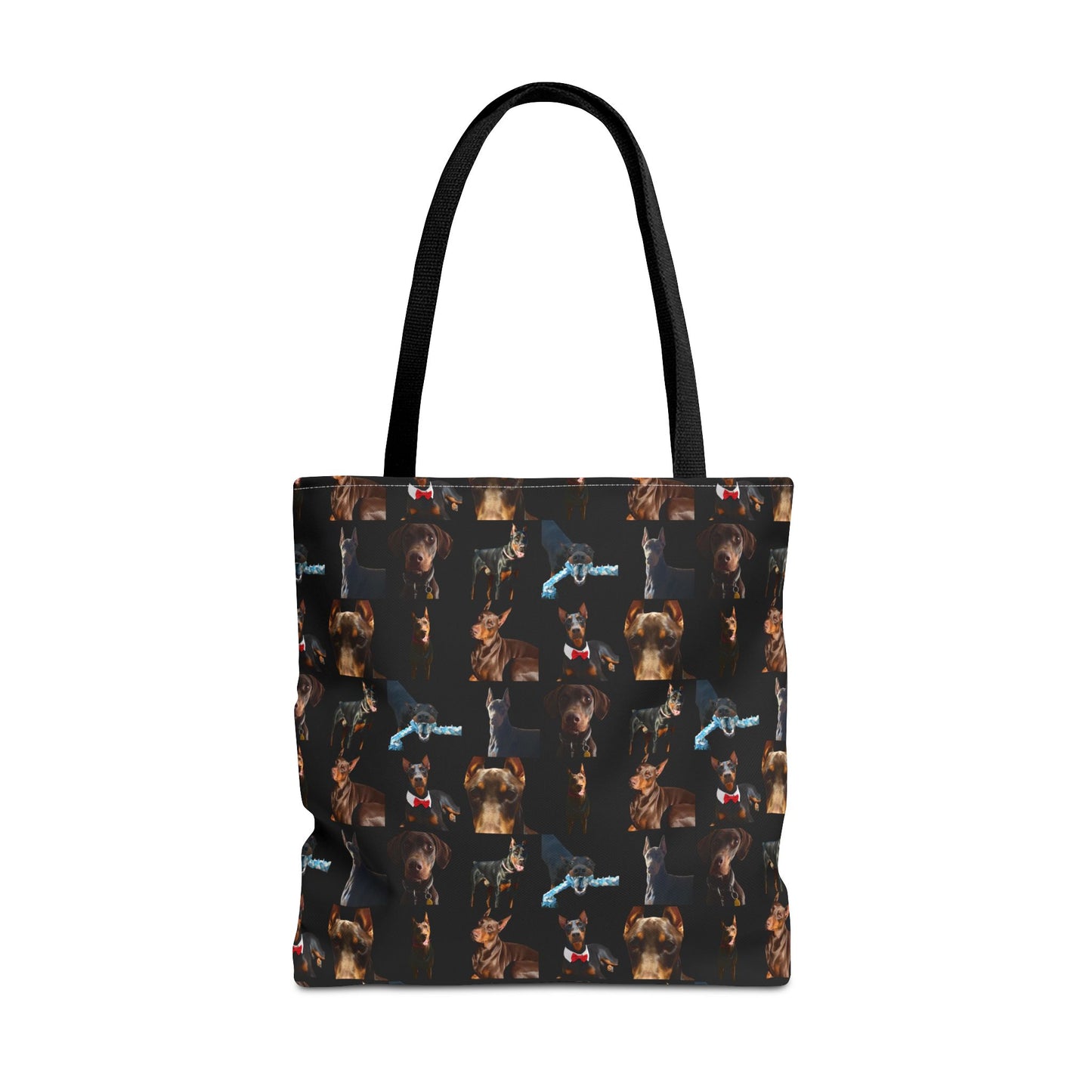 Edition 1 Doberman Model Pattern Black Tote Bag