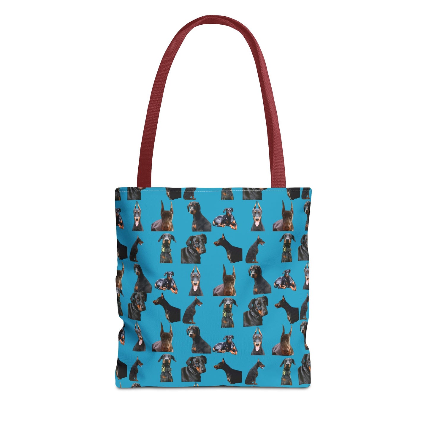 Edition 6 Doberman Model Pattern Turquoise Tote Bag