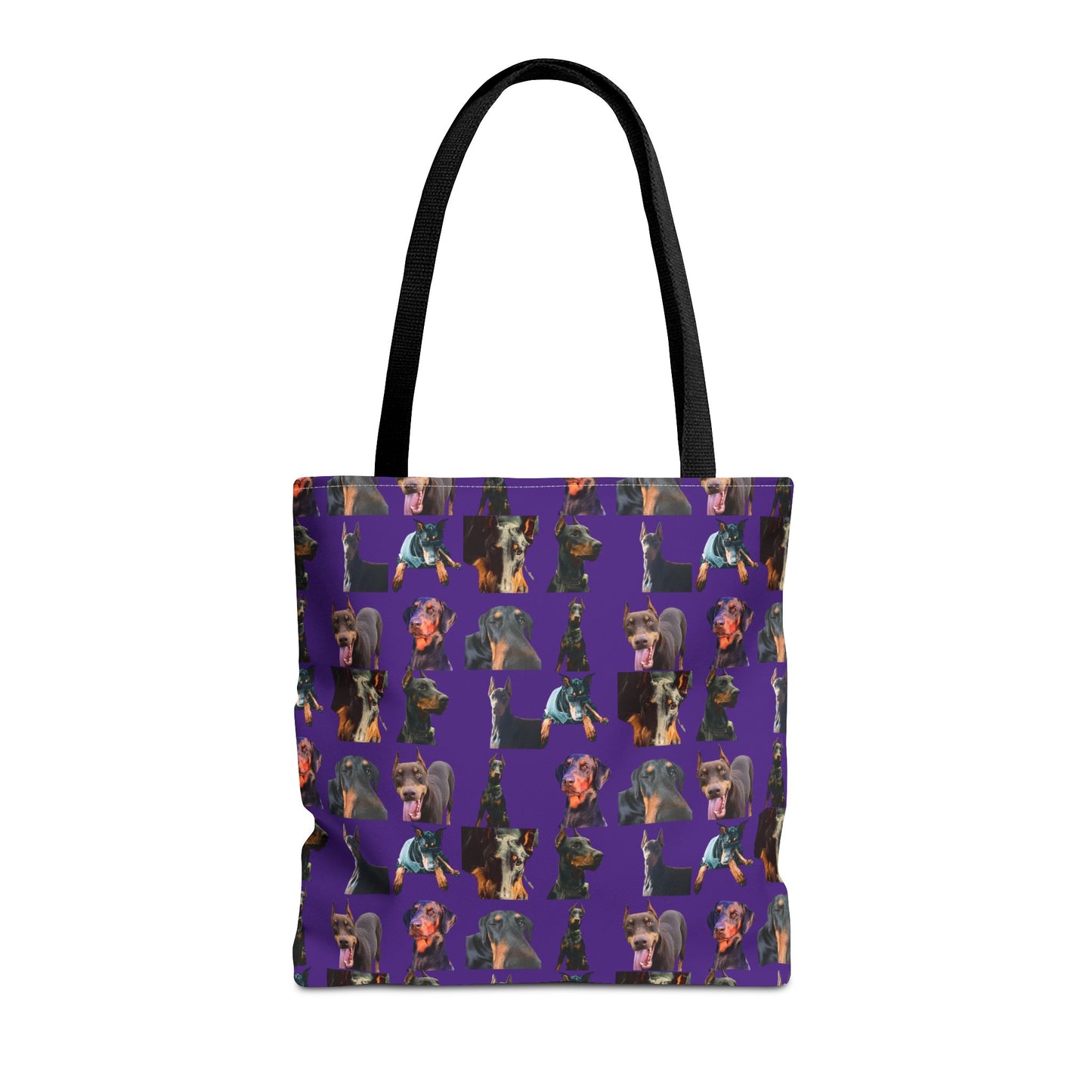 Edition 3 Doberman Model Pattern Purple Tote Bag