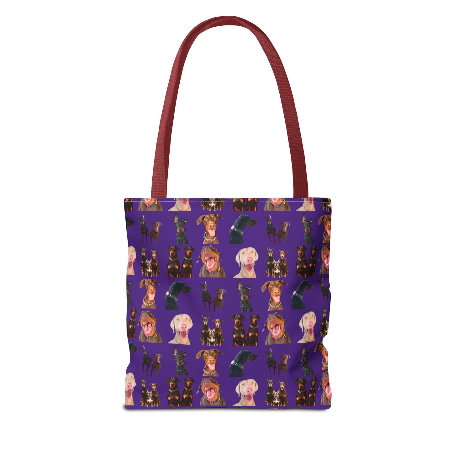 Edition 9 Doberman Model Pattern Purple Tote Bag