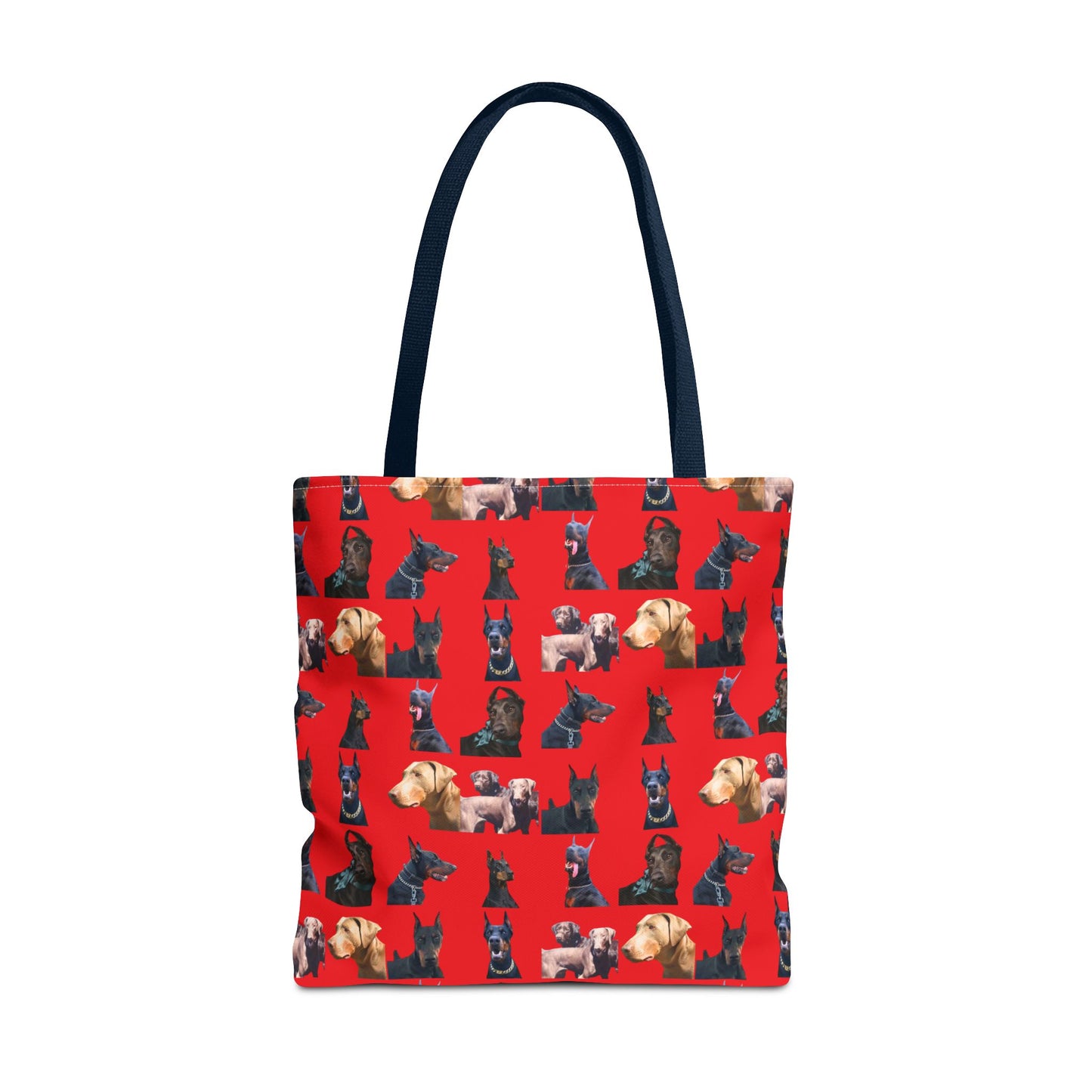 Edition 8 Doberman Model Pattern Red Tote Bag