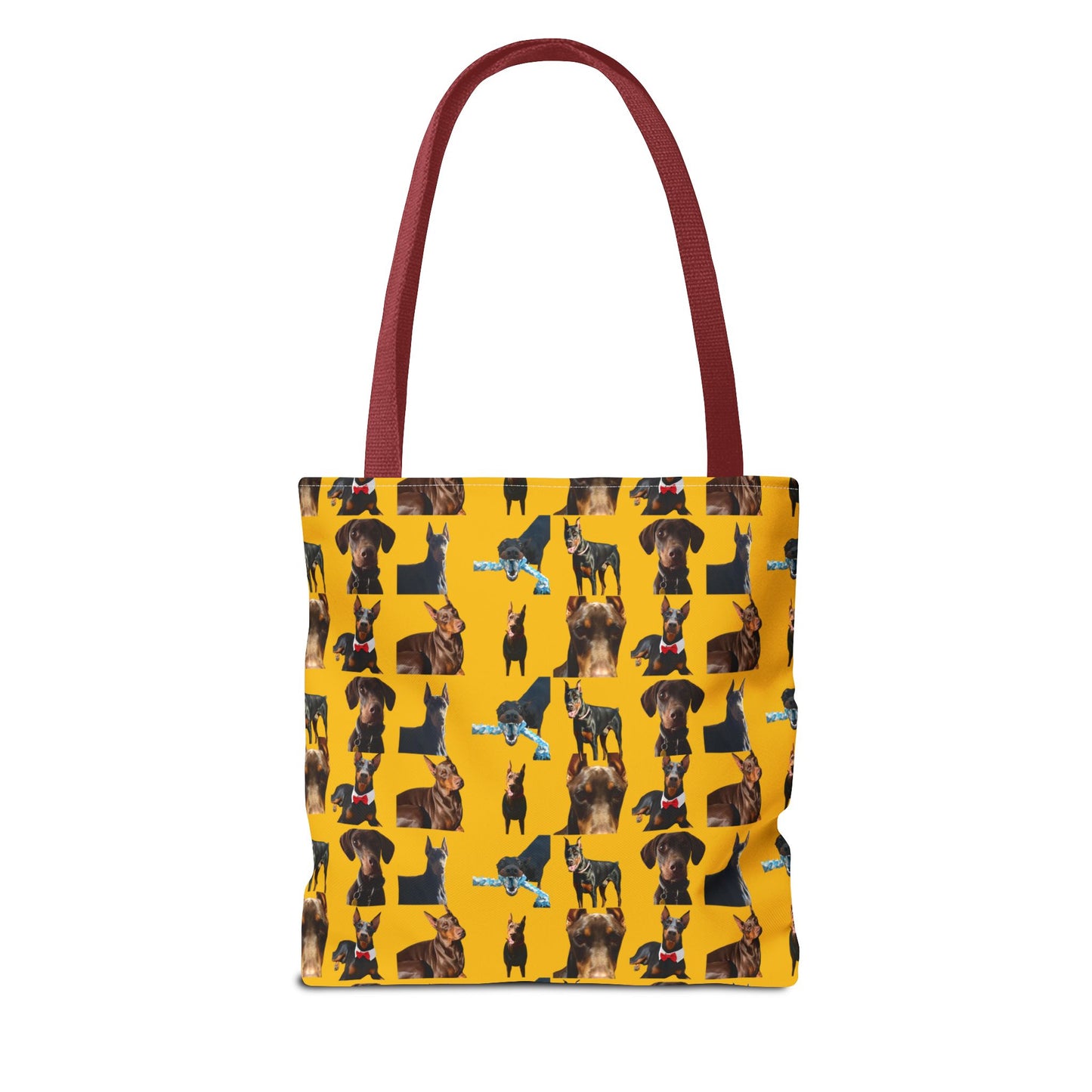 Edition 1 Doberman Model Pattern Yellow Tote Bag