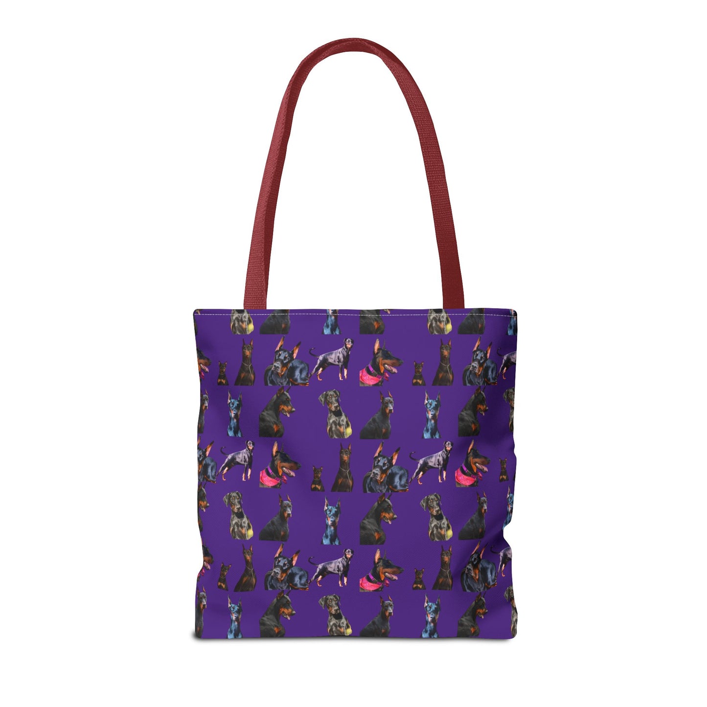 Edition 7 Doberman Model Pattern Purple Tote Bag