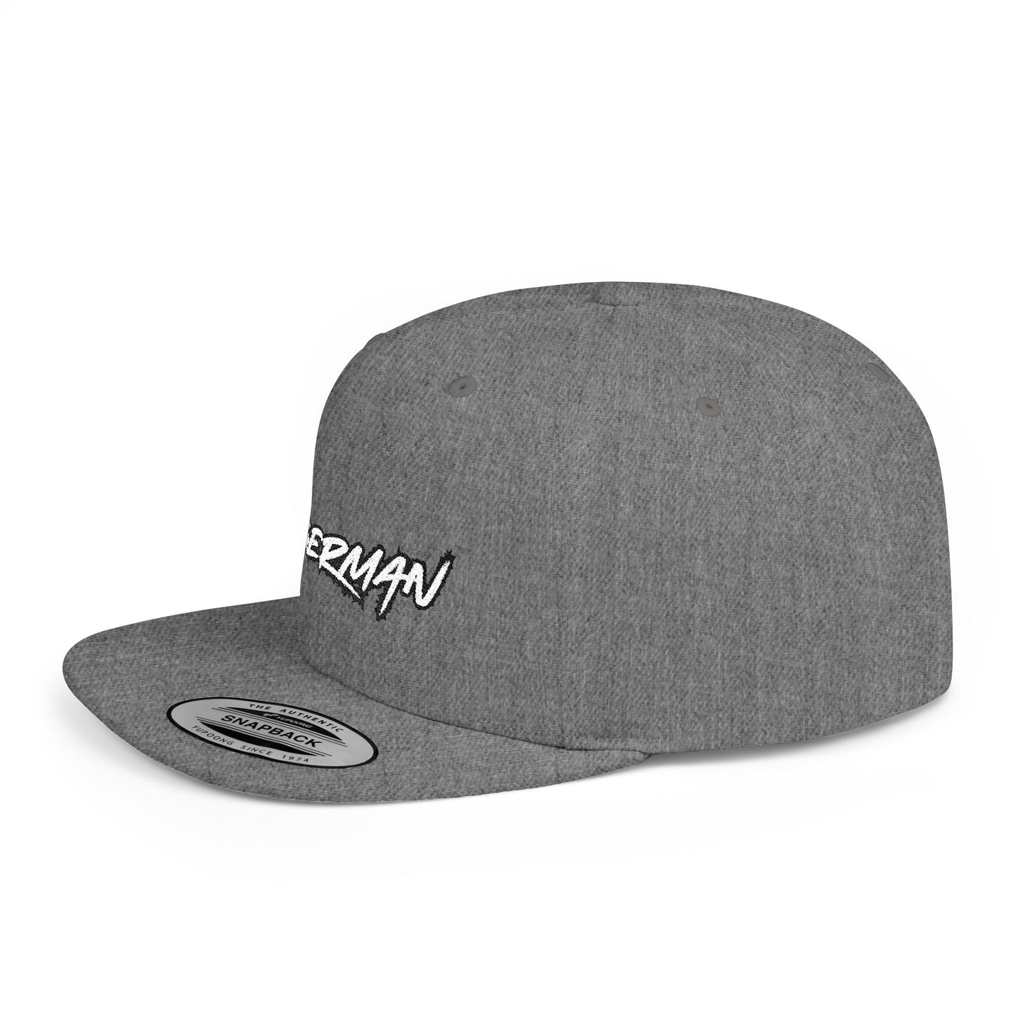 Doberman 3 Embroidered Flat Bill Snapback