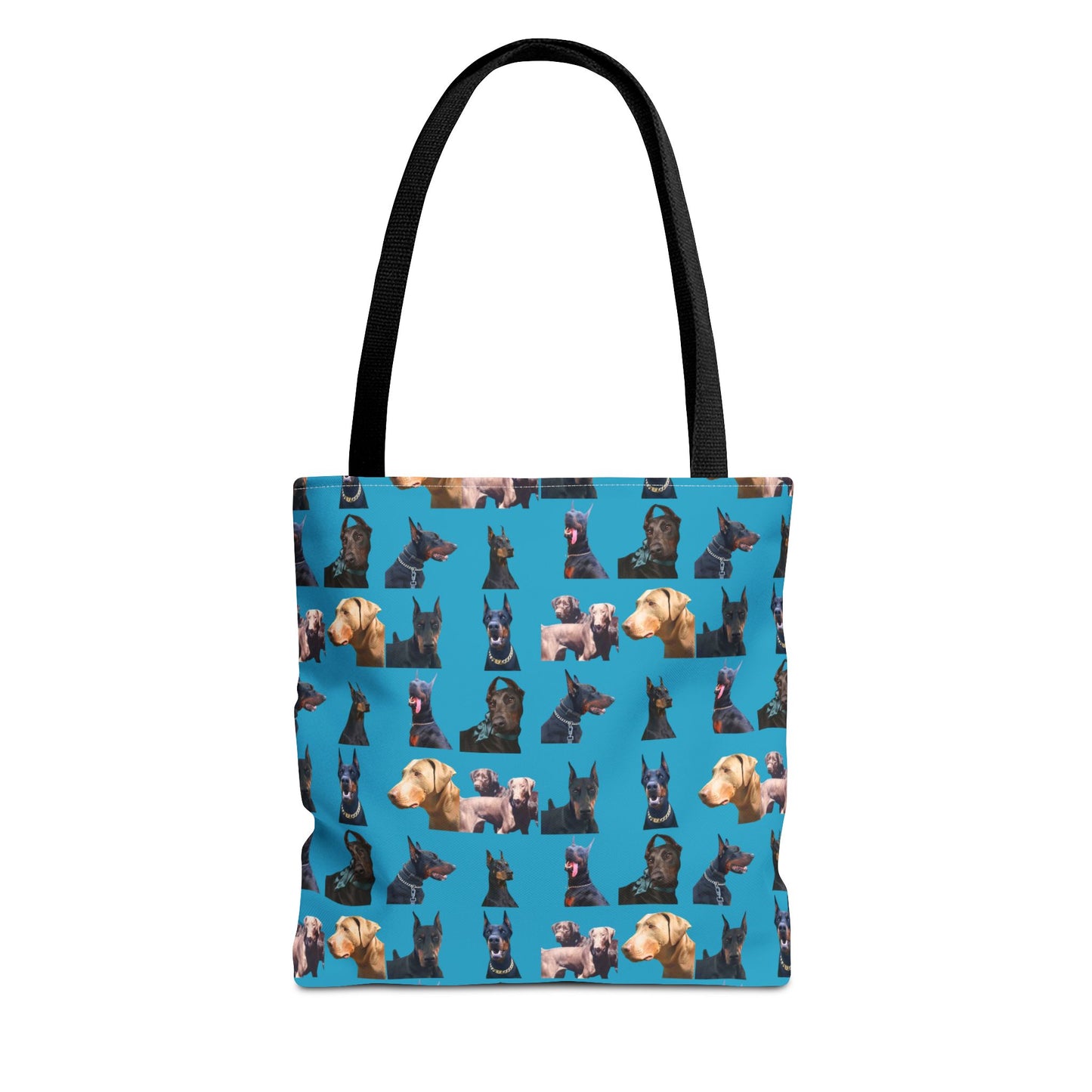 Edition 8 Doberman Model Pattern Turquoise Tote Bag