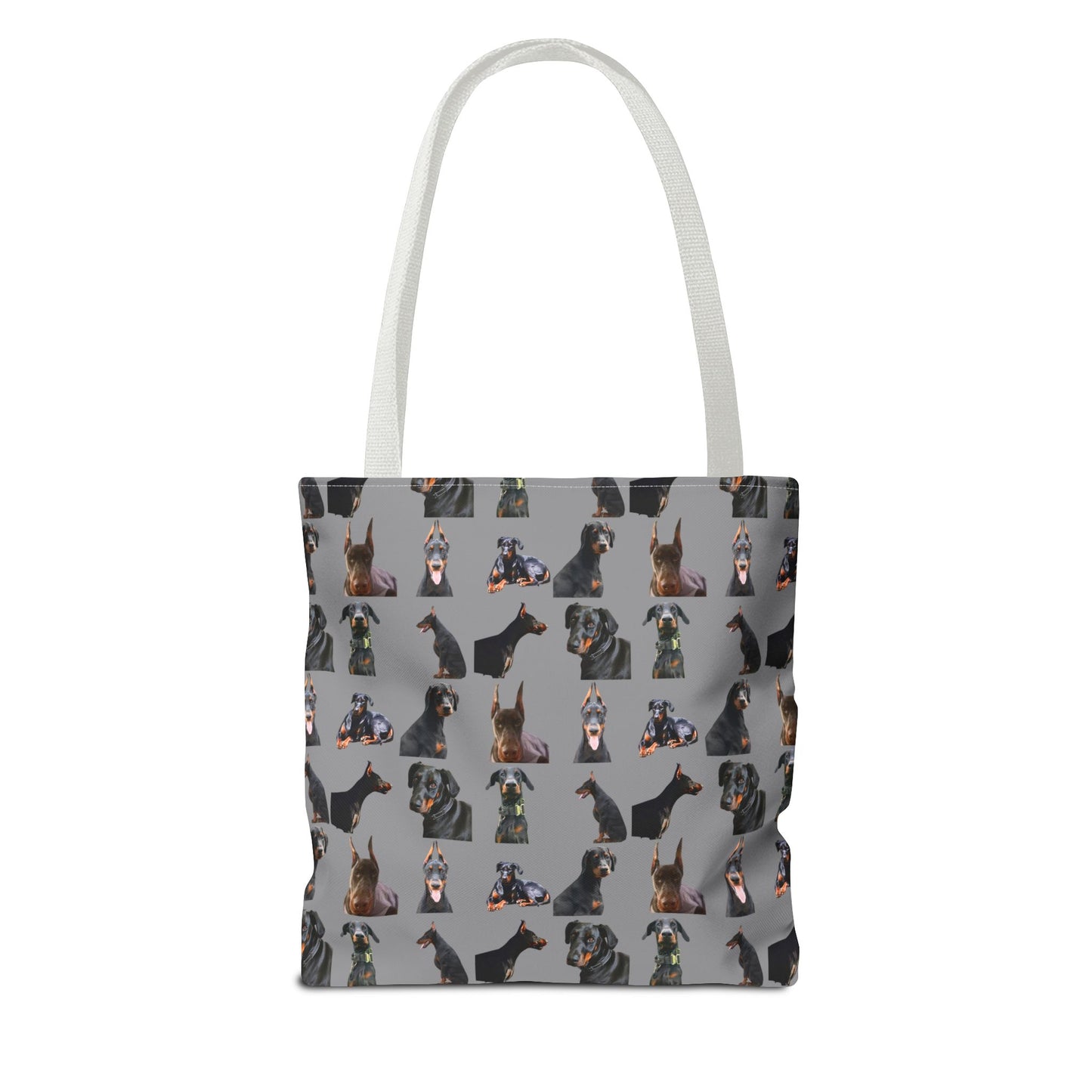 Edition 6 Doberman Model Pattern Gray Tote Bag