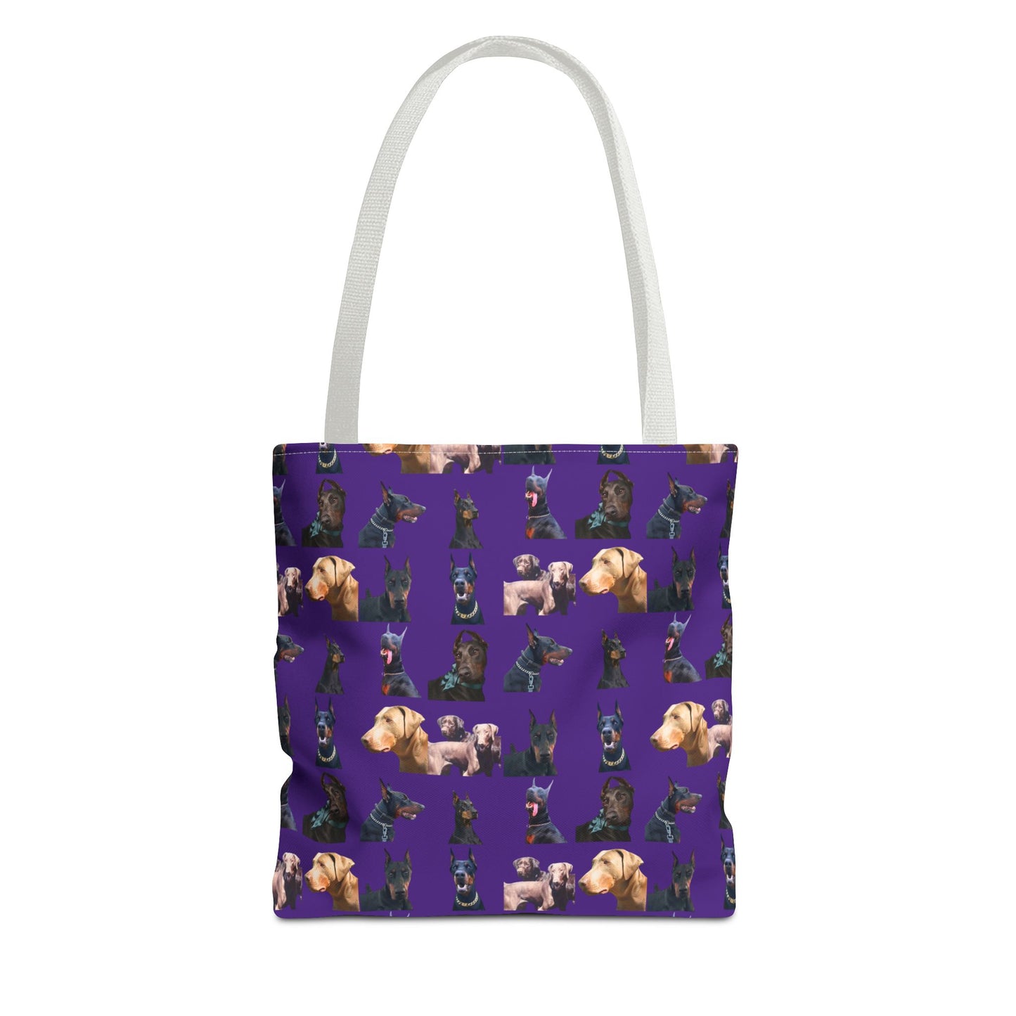 Edition 8 Doberman Model Pattern Purple Tote Bag