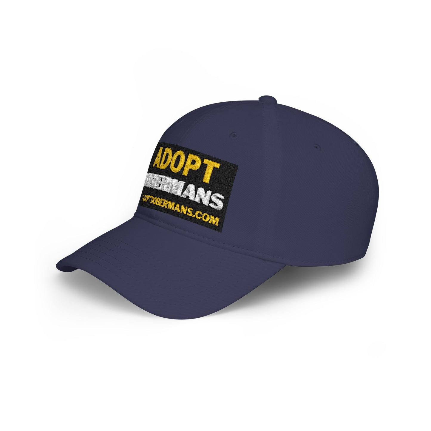 Adopt Dobermans 1 Low Profile Baseball Cap — Rescue Dog Awareness Hat