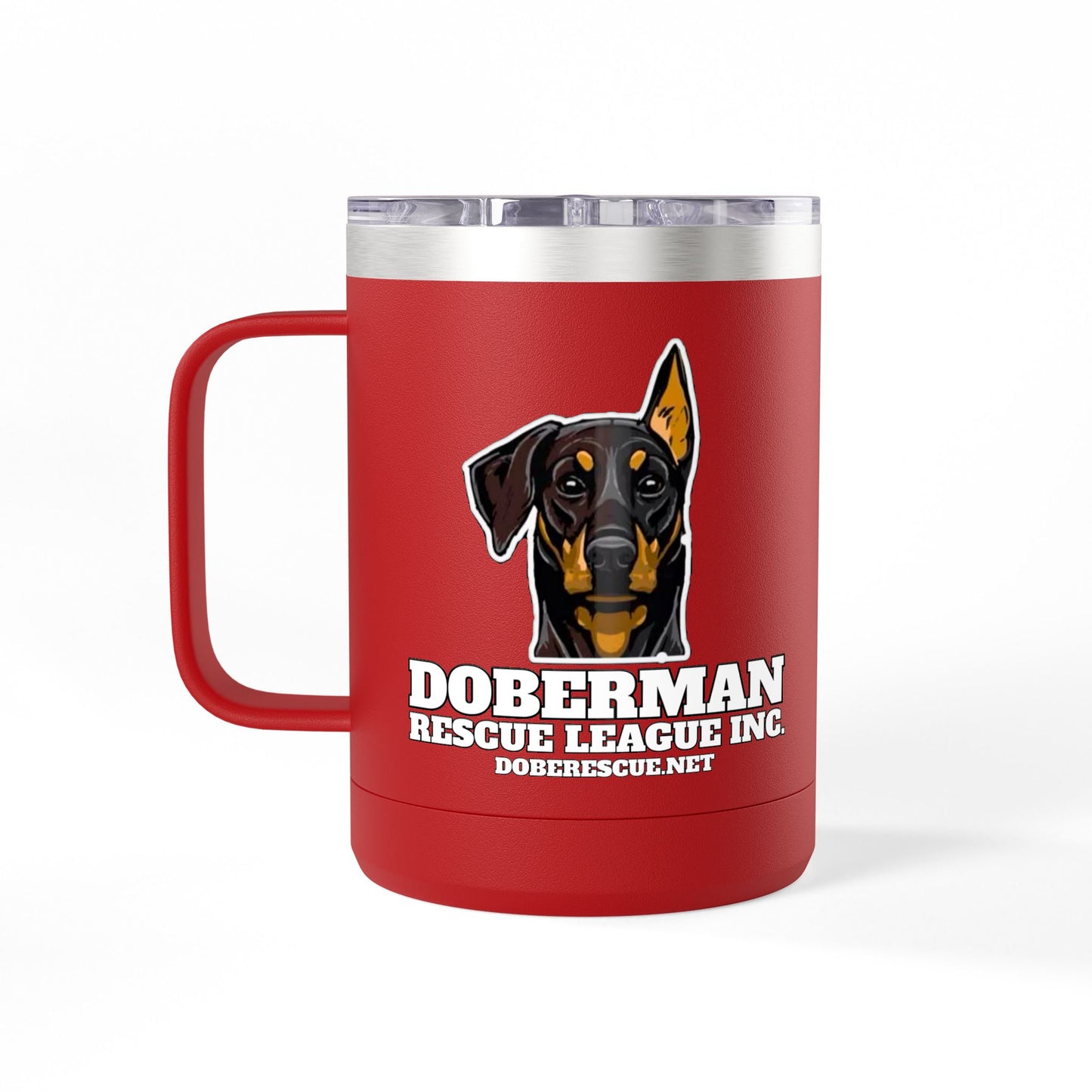 Doberman Rescue League 15oz Insulated Coffee Tumbler