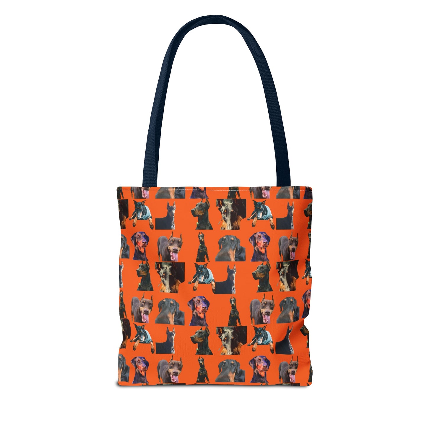 Edition 3 Doberman Model Pattern Orange Tote Bag