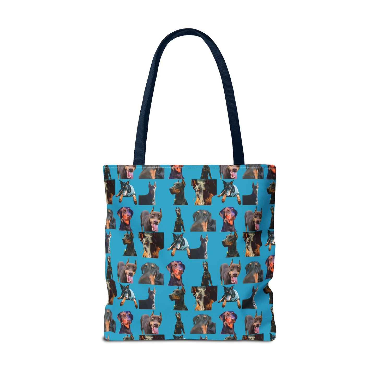 Edition 3 Doberman Model Pattern Turquoise Tote Bag