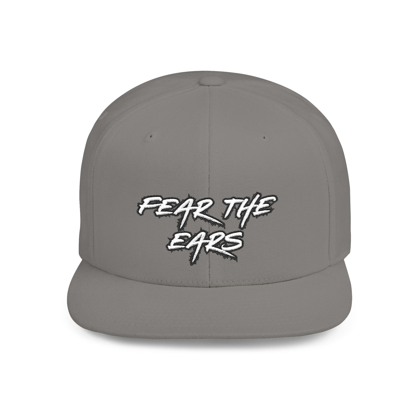 Ears 1 Embroidered Flat Bill Snapback