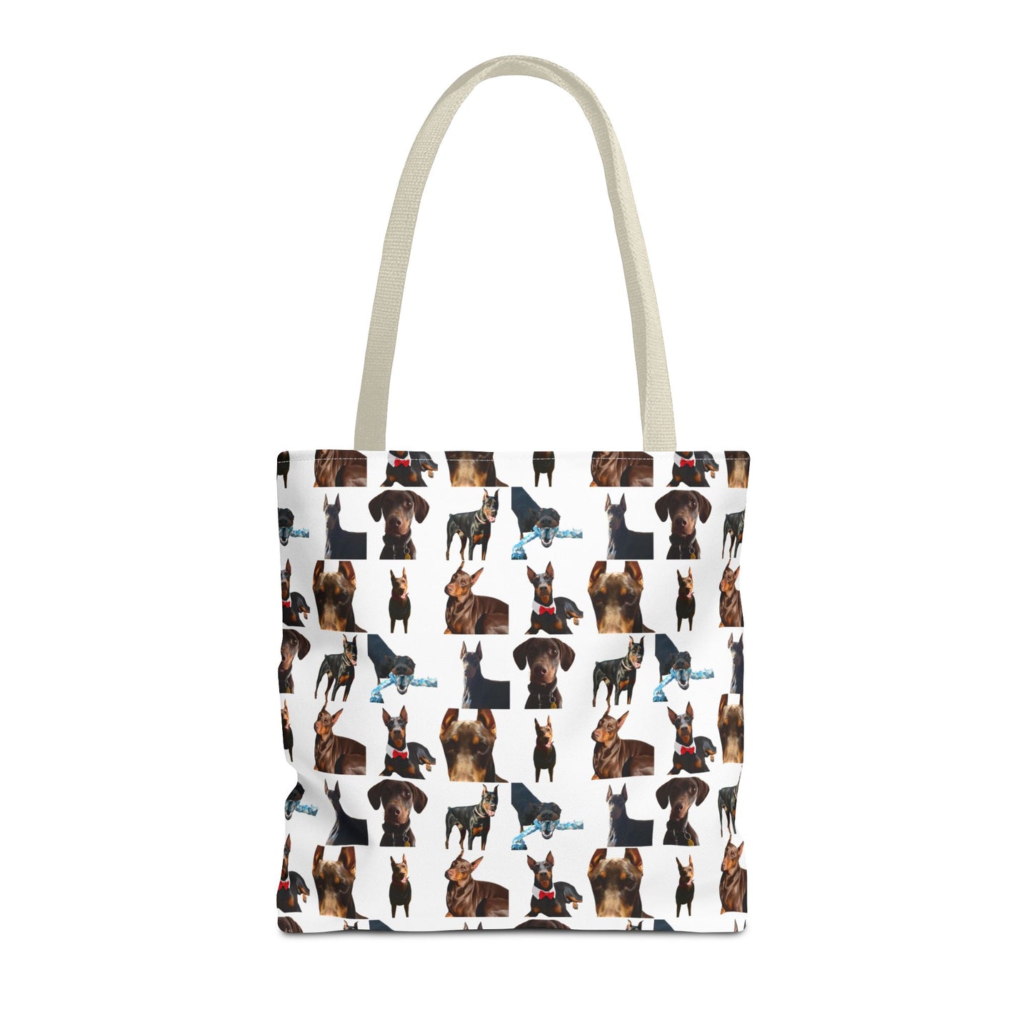 Edition 1 Doberman Model Pattern White Tote Bag
