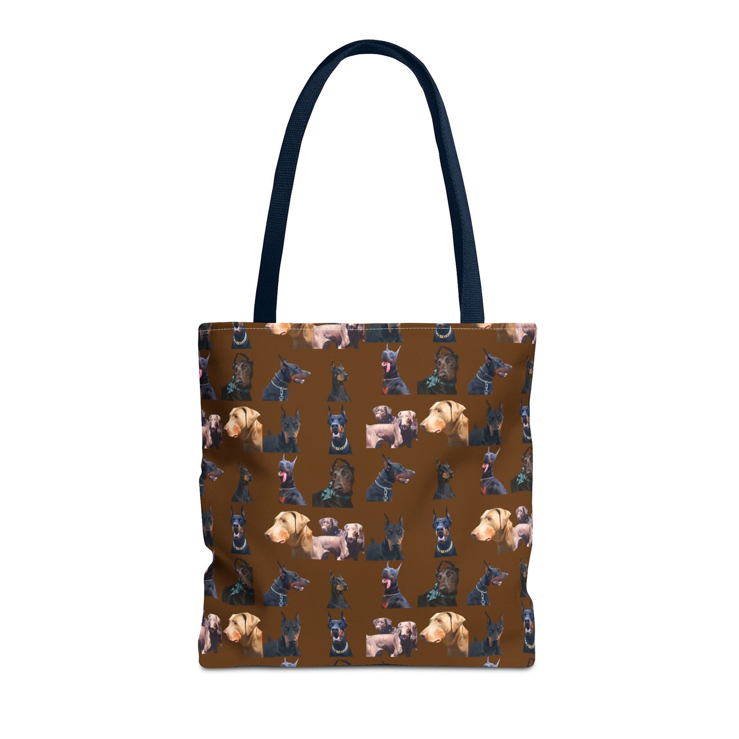Edition 8 Doberman Model Pattern Brown Tote Bag