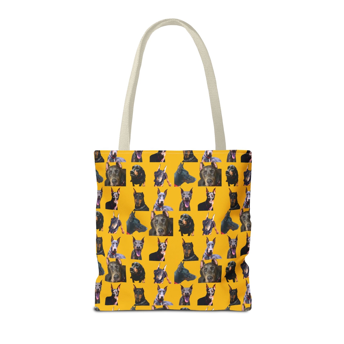 Edition 11 Doberman Model Pattern Yellow Tote Bag