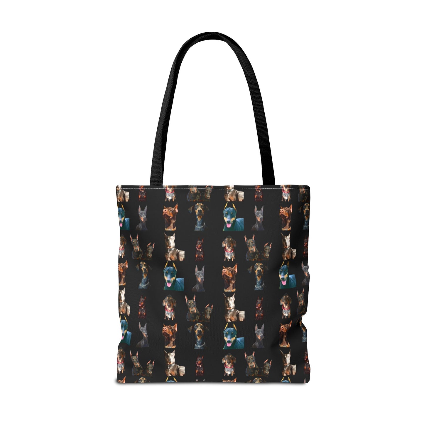 Edition 4 Doberman Model Pattern Black Tote Bag