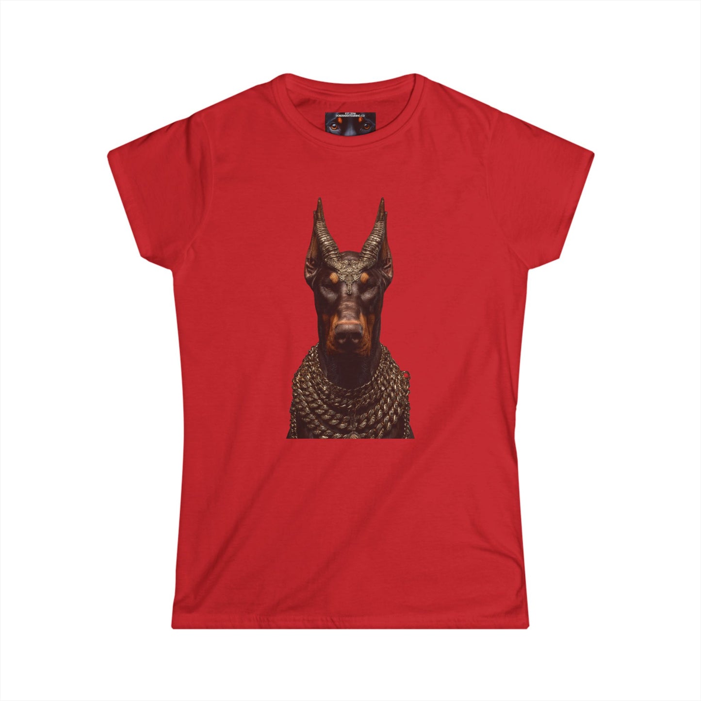 Doberman Goat 4 Women's Softstyle Tee