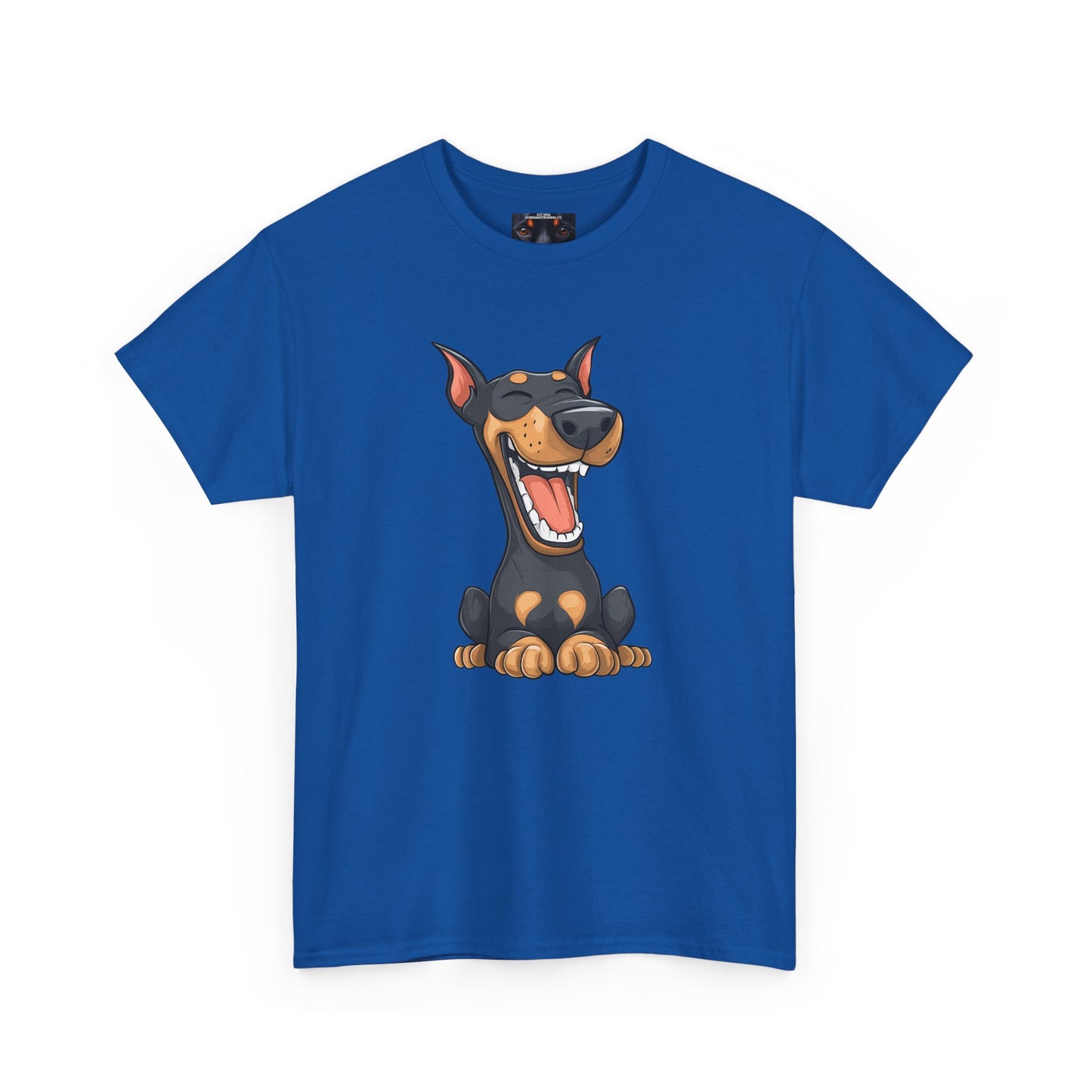 Cartoon Doberman 3 Private Lable Unisex Heavy Cotton Tee