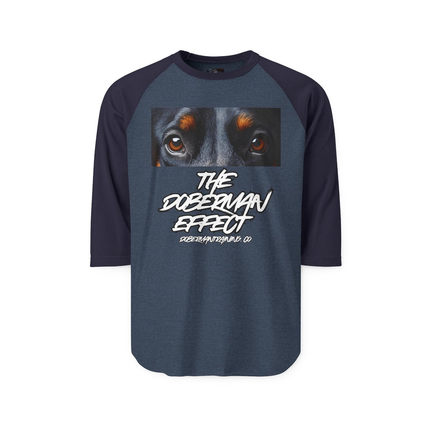Doberman Effect 1 Unisex Three-Quarter Sleeve Raglan Shirt