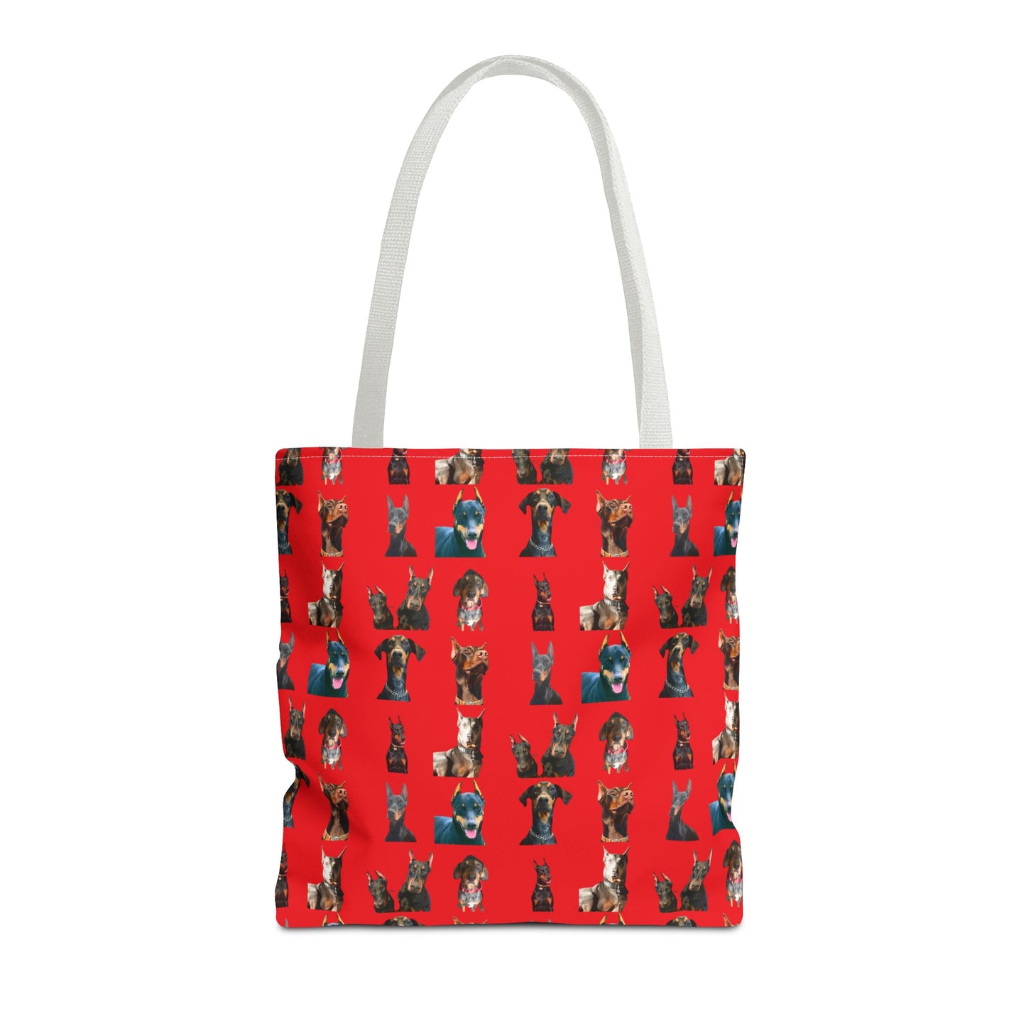 Edition 4 Doberman Model Pattern Red Tote Bag