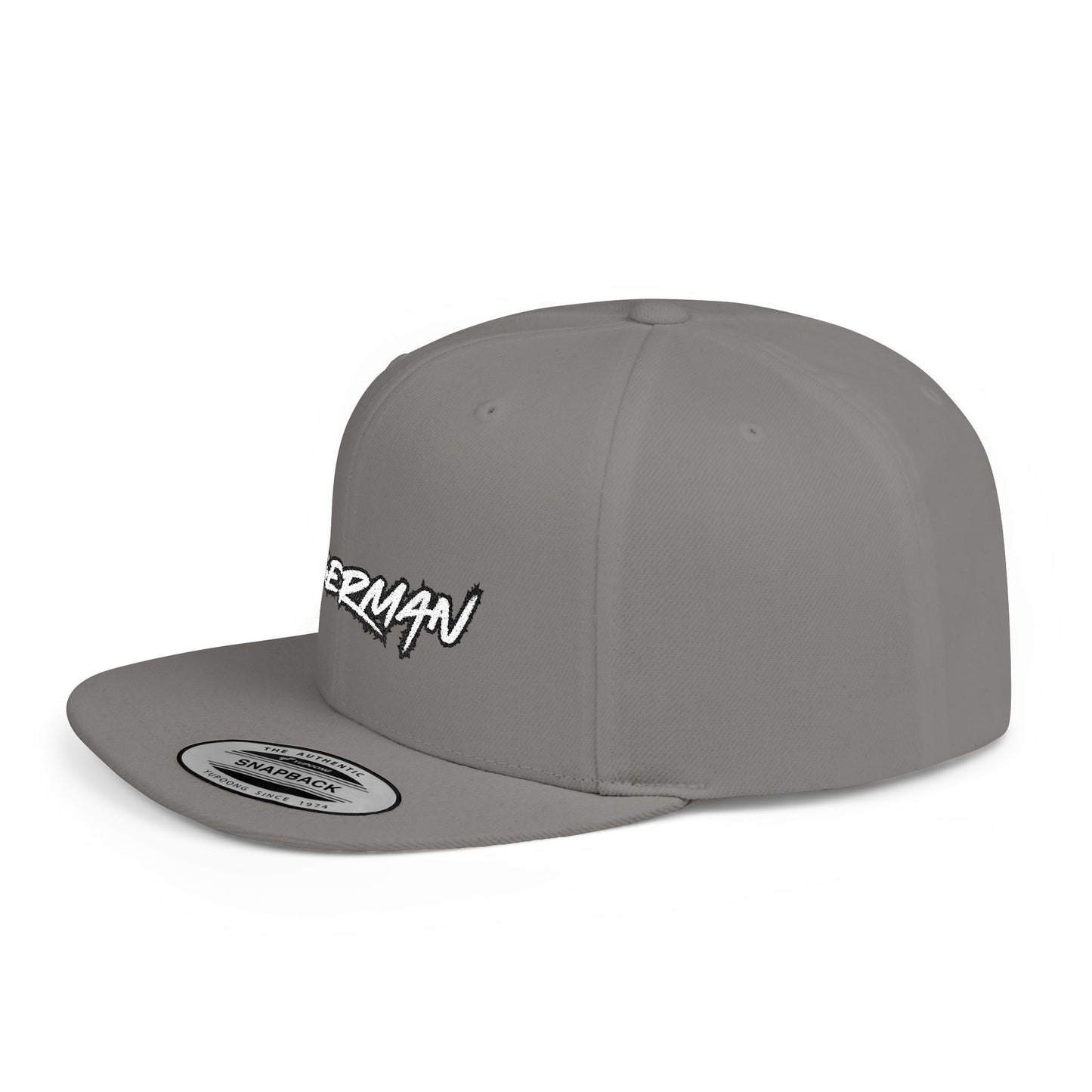 Doberman 3 Embroidered Flat Bill Snapback