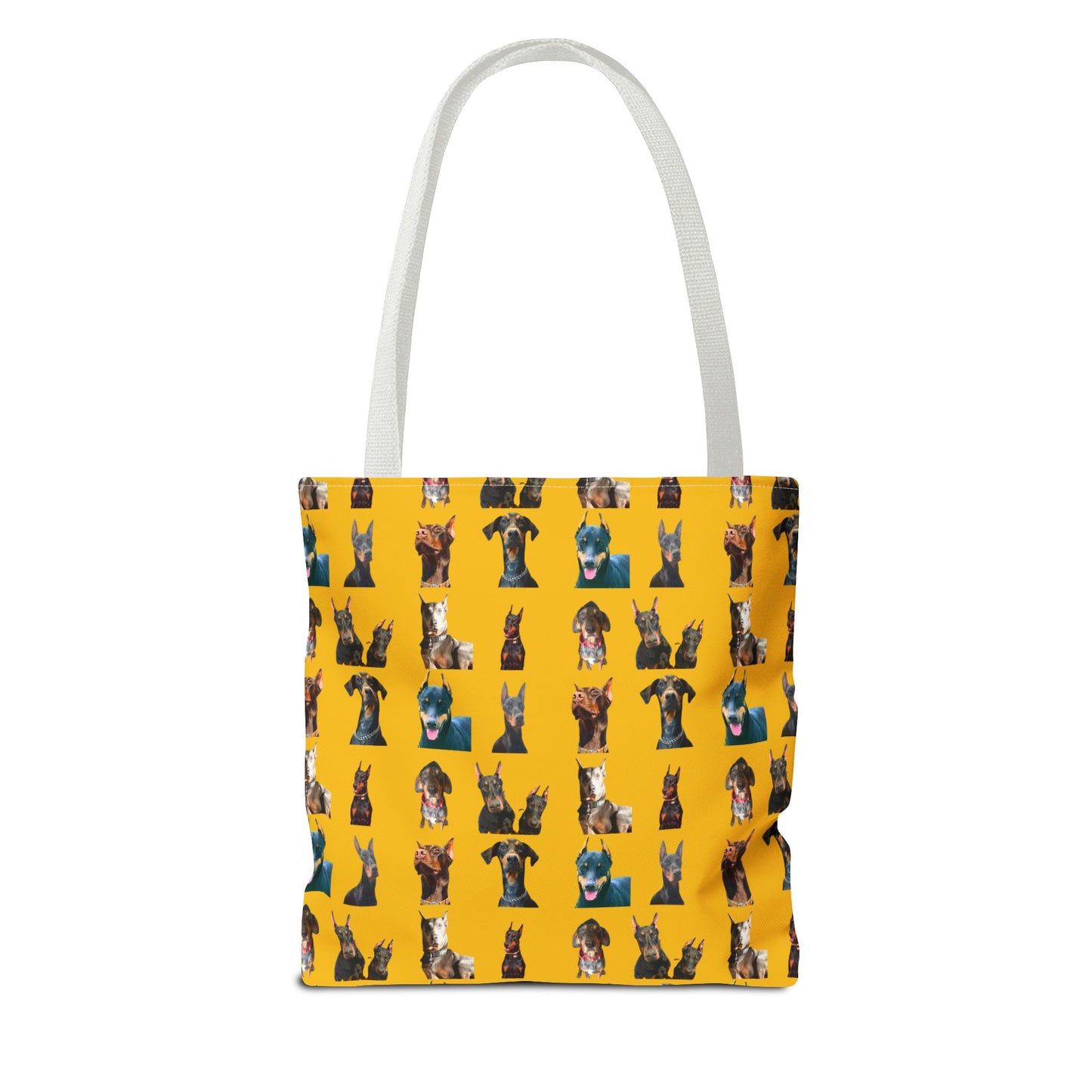Edition 4 Doberman Model Pattern Yellow Tote Bag