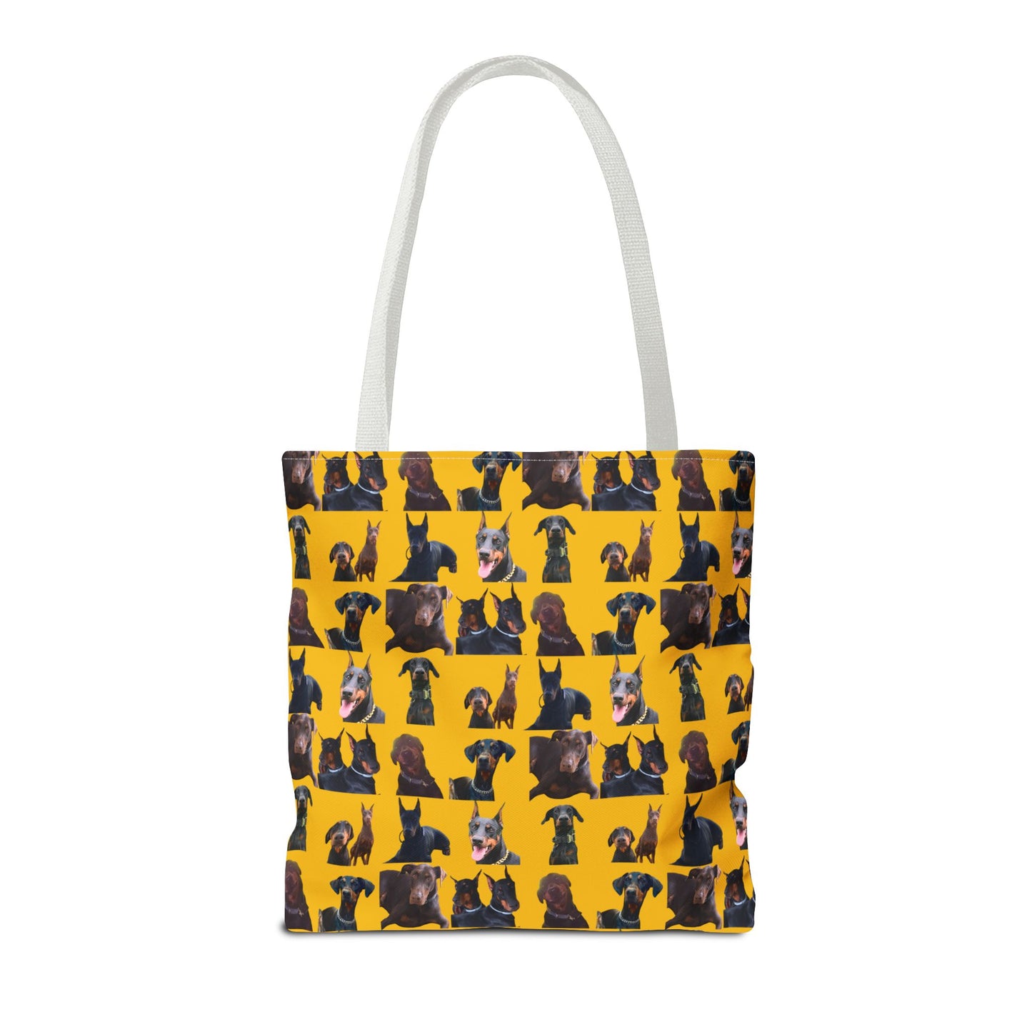 Edition 5 Doberman Model Pattern Yellow Tote Bag
