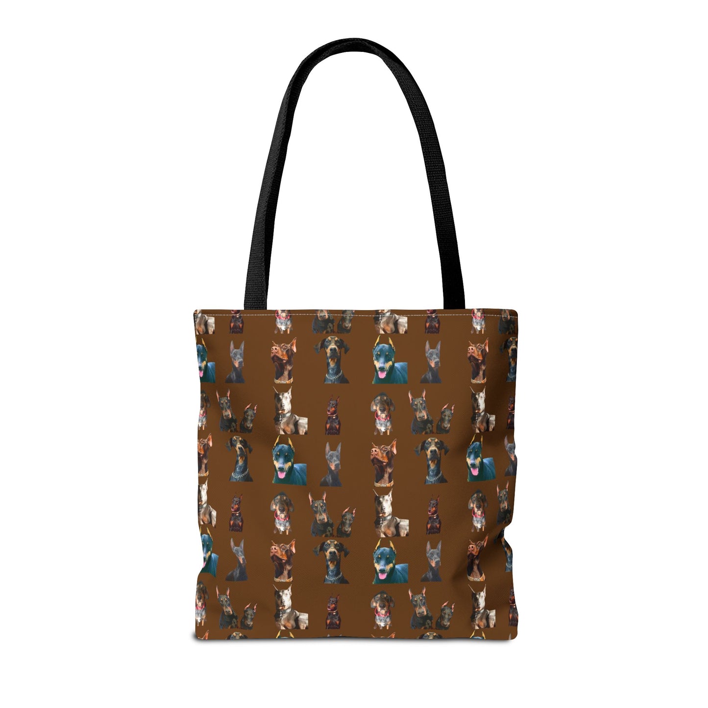 Edition 4 Doberman Model Pattern Brown Tote Bag