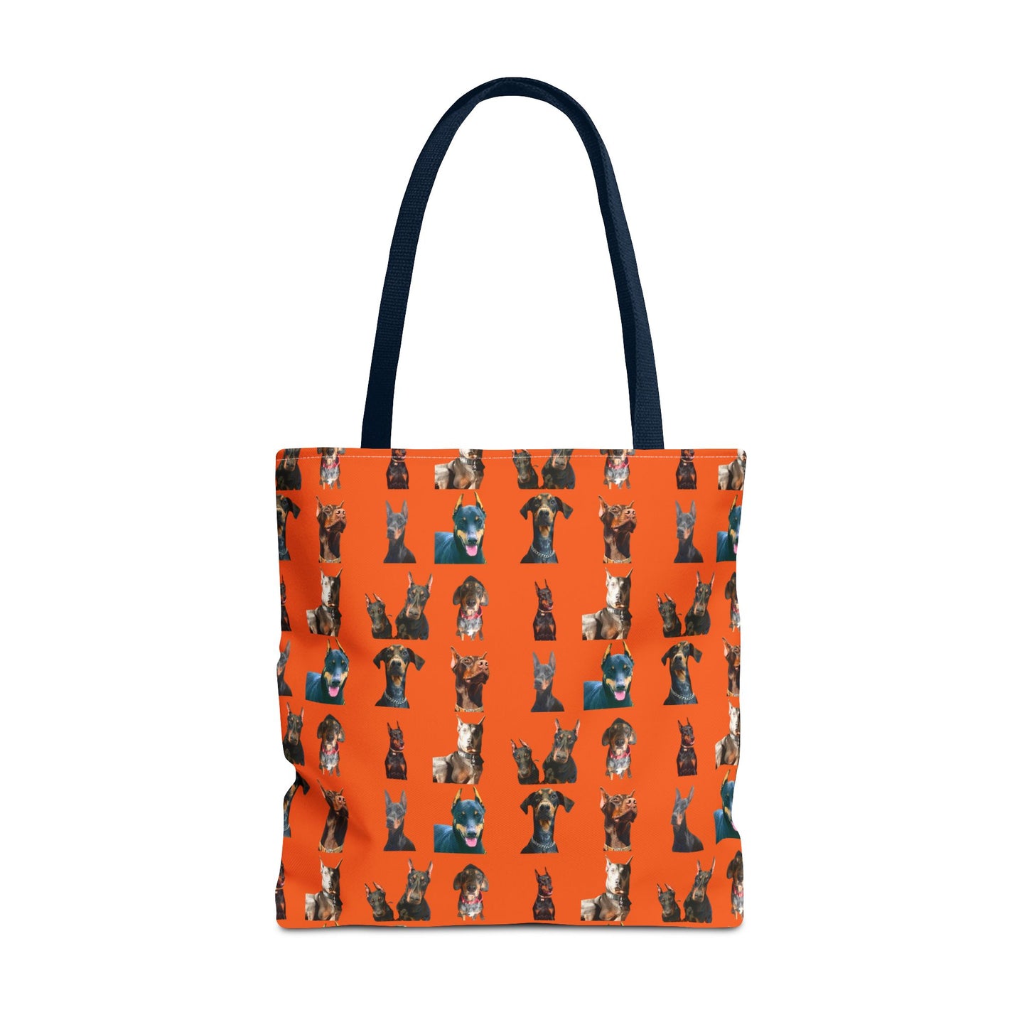 Edition 4 Doberman Model Pattern Orange Tote Bag