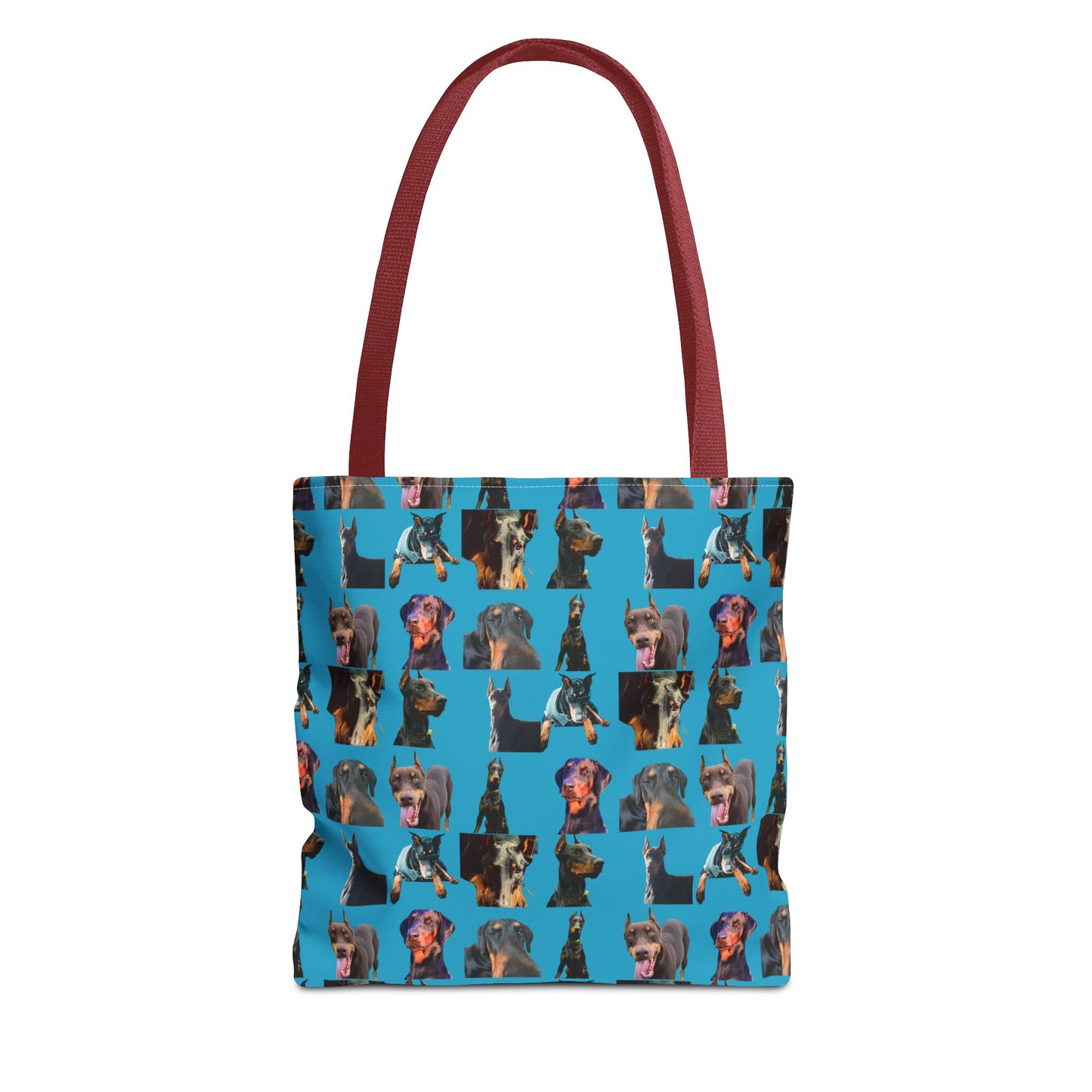 Edition 3 Doberman Model Pattern Turquoise Tote Bag