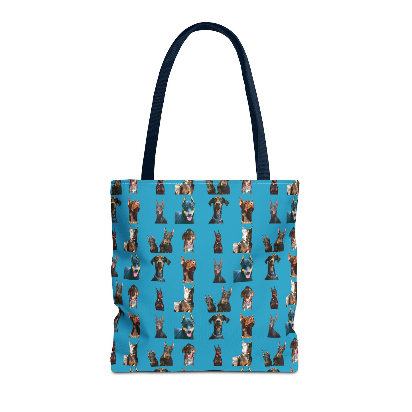 Edition 4 Doberman Model Pattern Turquoise Tote Bag