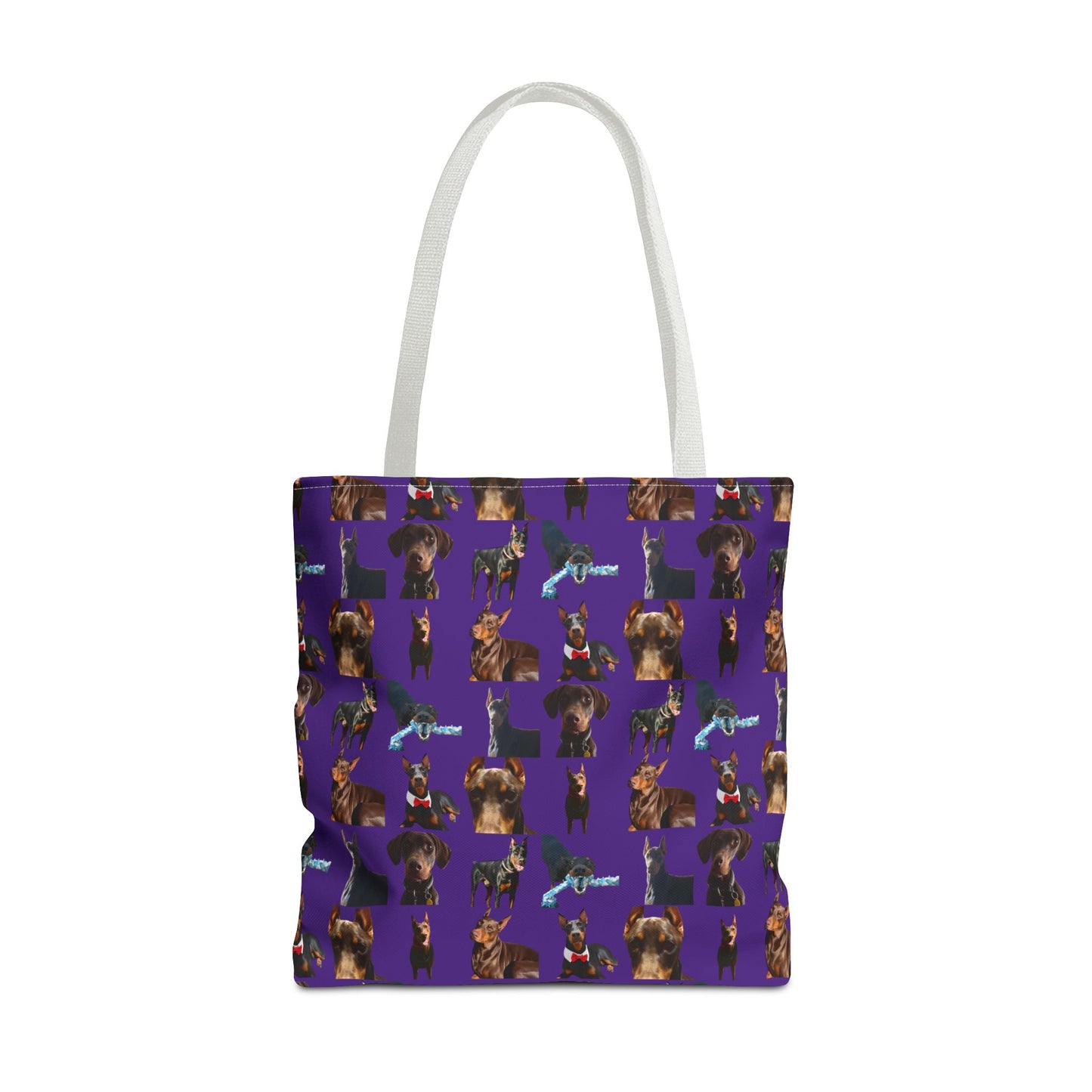 Edition 1 Doberman Model Pattern Purple Tote Bag